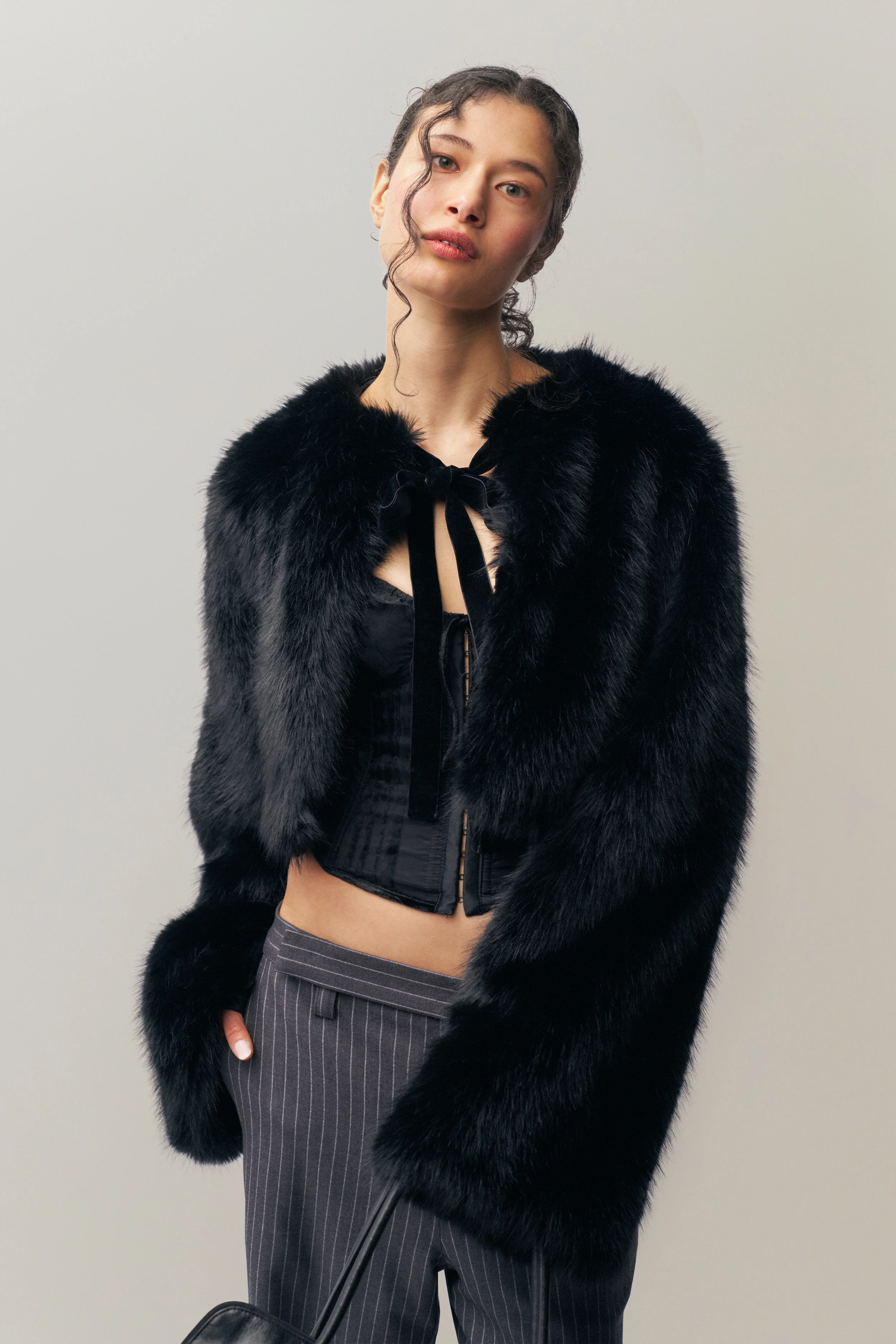 Alyana Faux Fur Jacket - Image 3