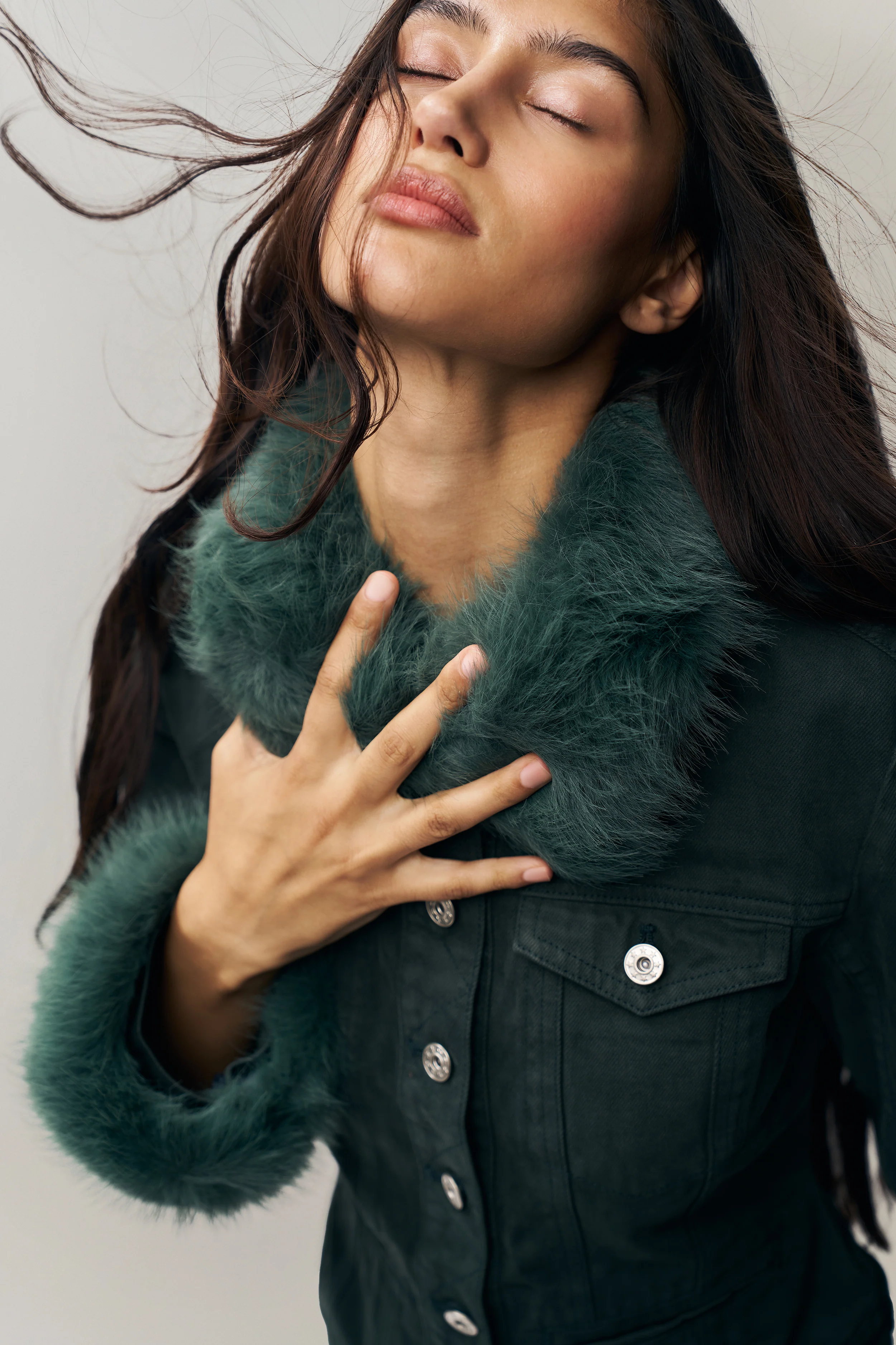 Ares Faux Fur Jacket - Image 2