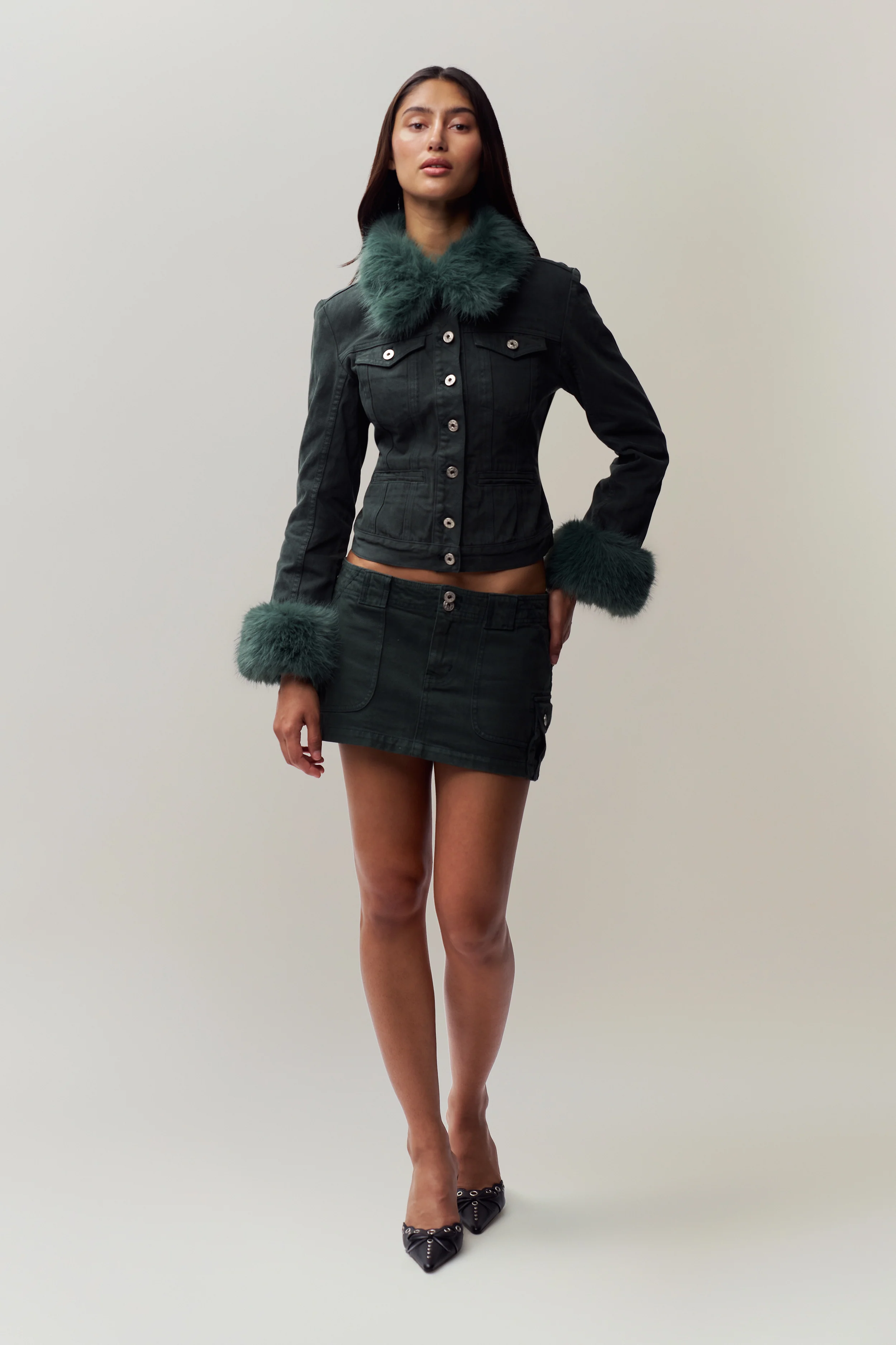 Ares Faux Fur Jacket - Image 4