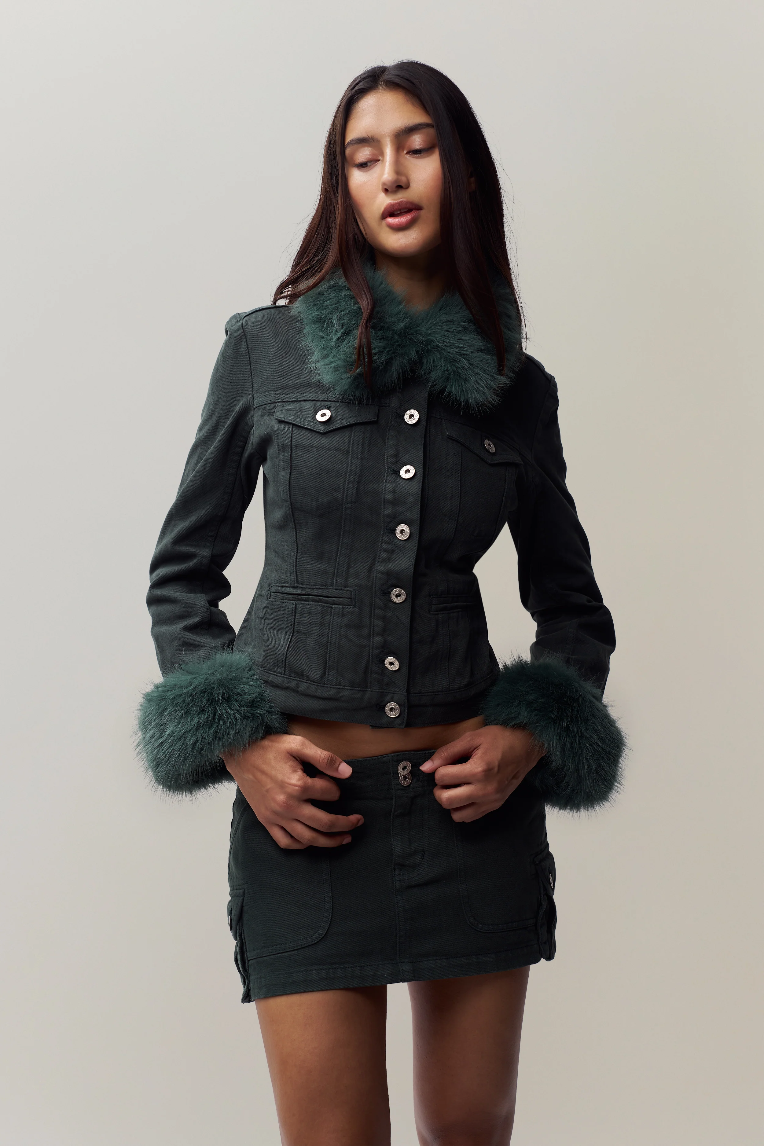 Ares Faux Fur Jacket - Image 5