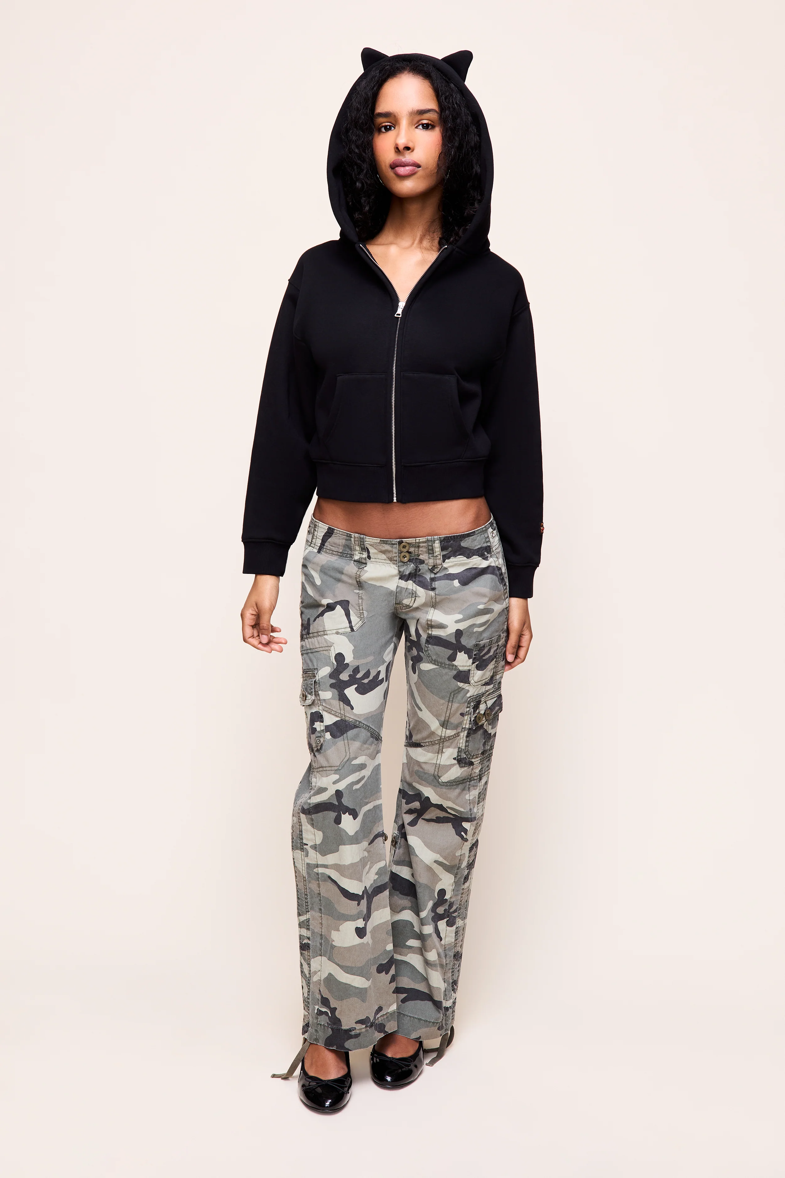 Cat Ear Shrunken Hoodie - Image 6