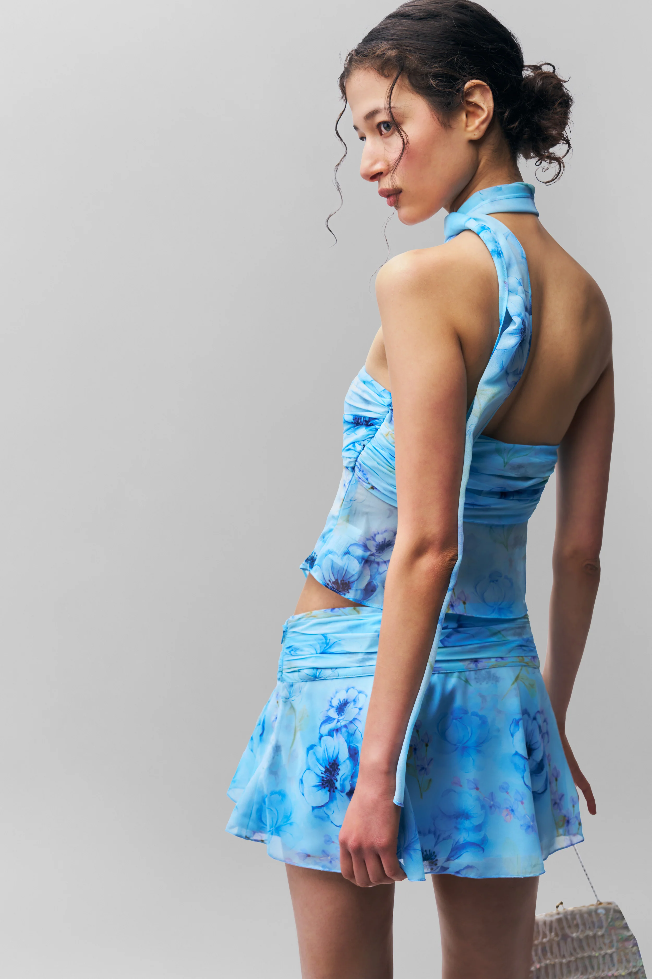 Chiffon Slit Mini Skirt - Image 7