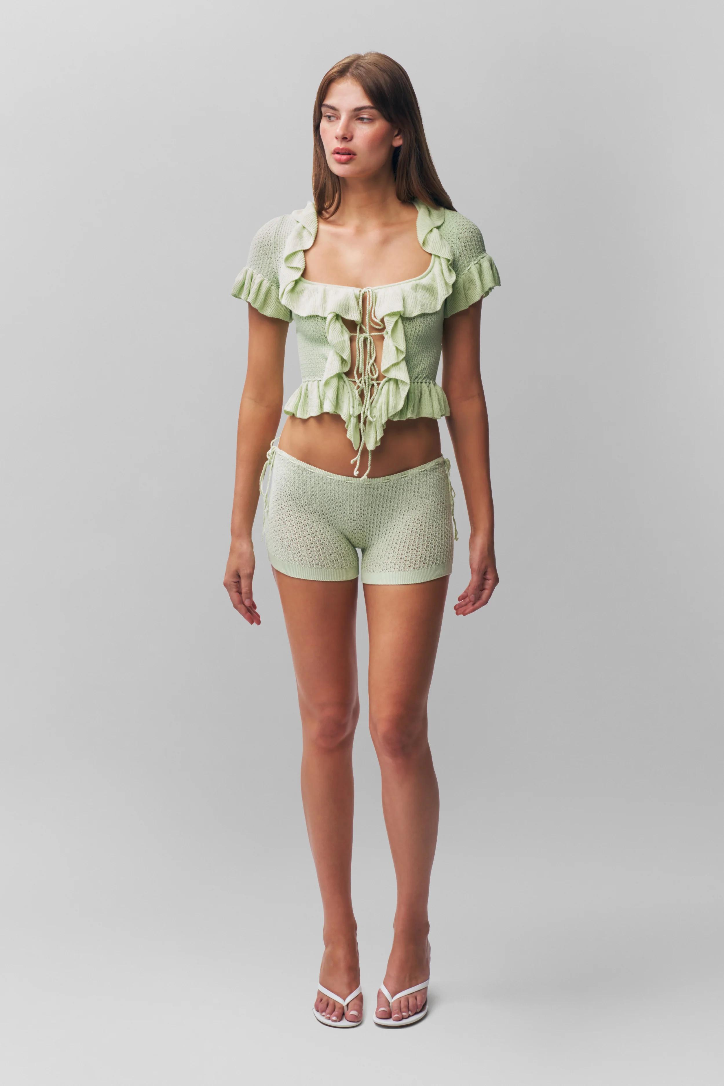 Knit Side Tie Short - Image 6