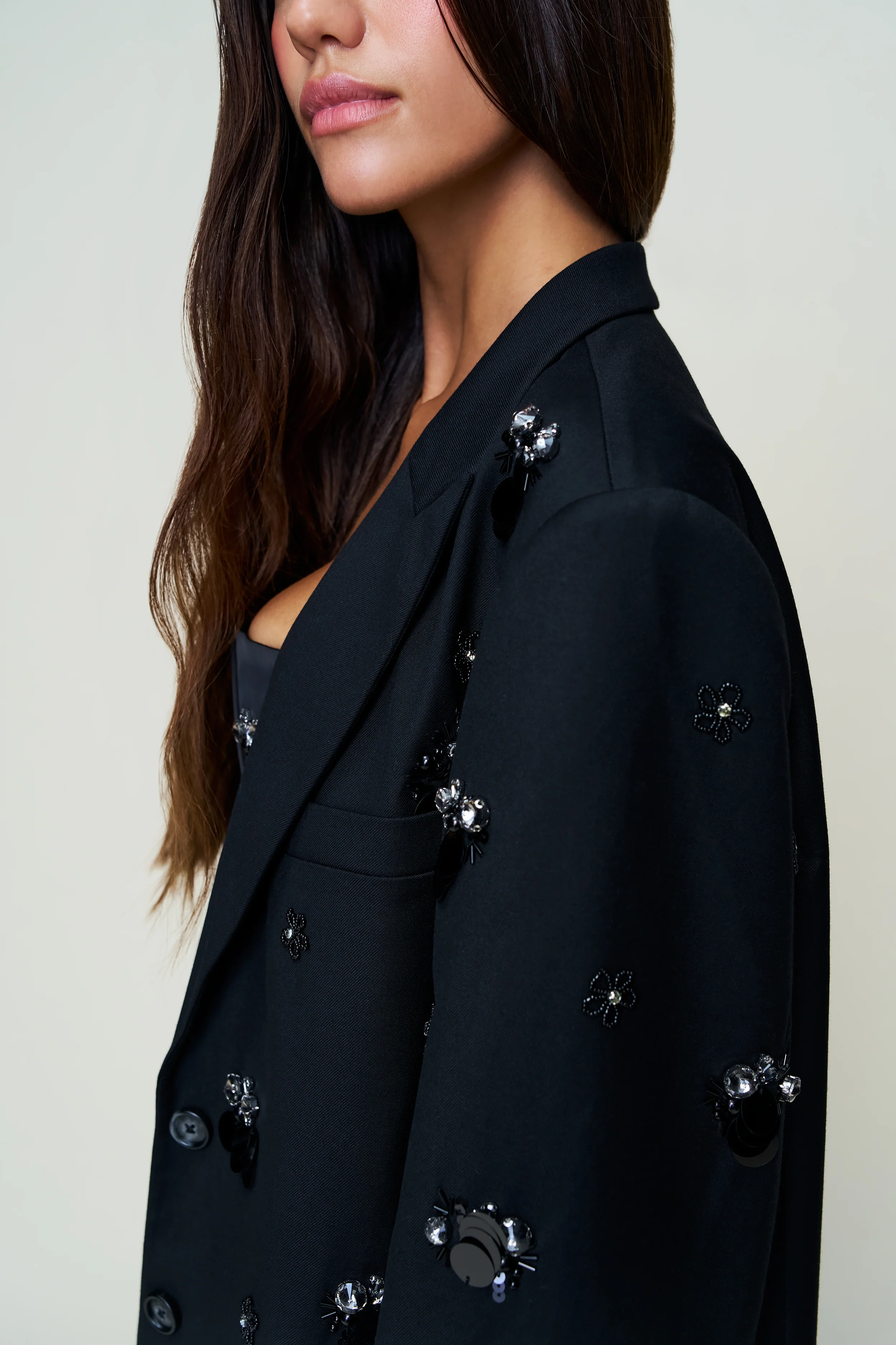 Embellished Oversized Blazer - Image 5