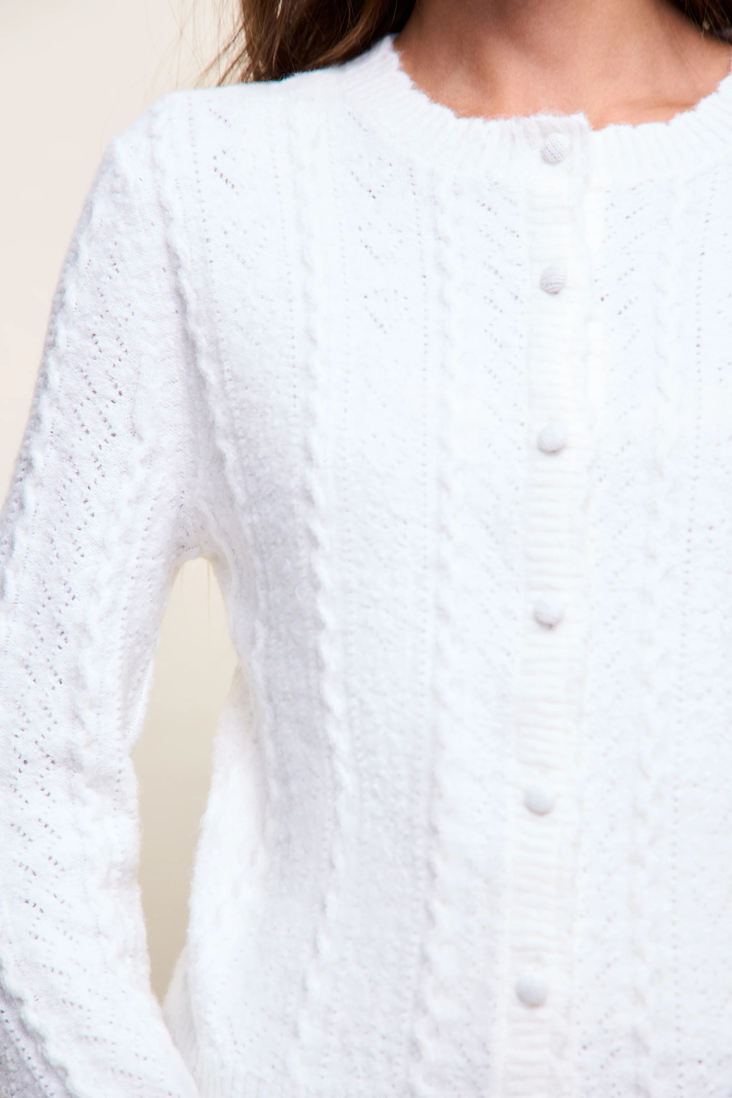 Evelina Pointelle Cardigan - Image 5