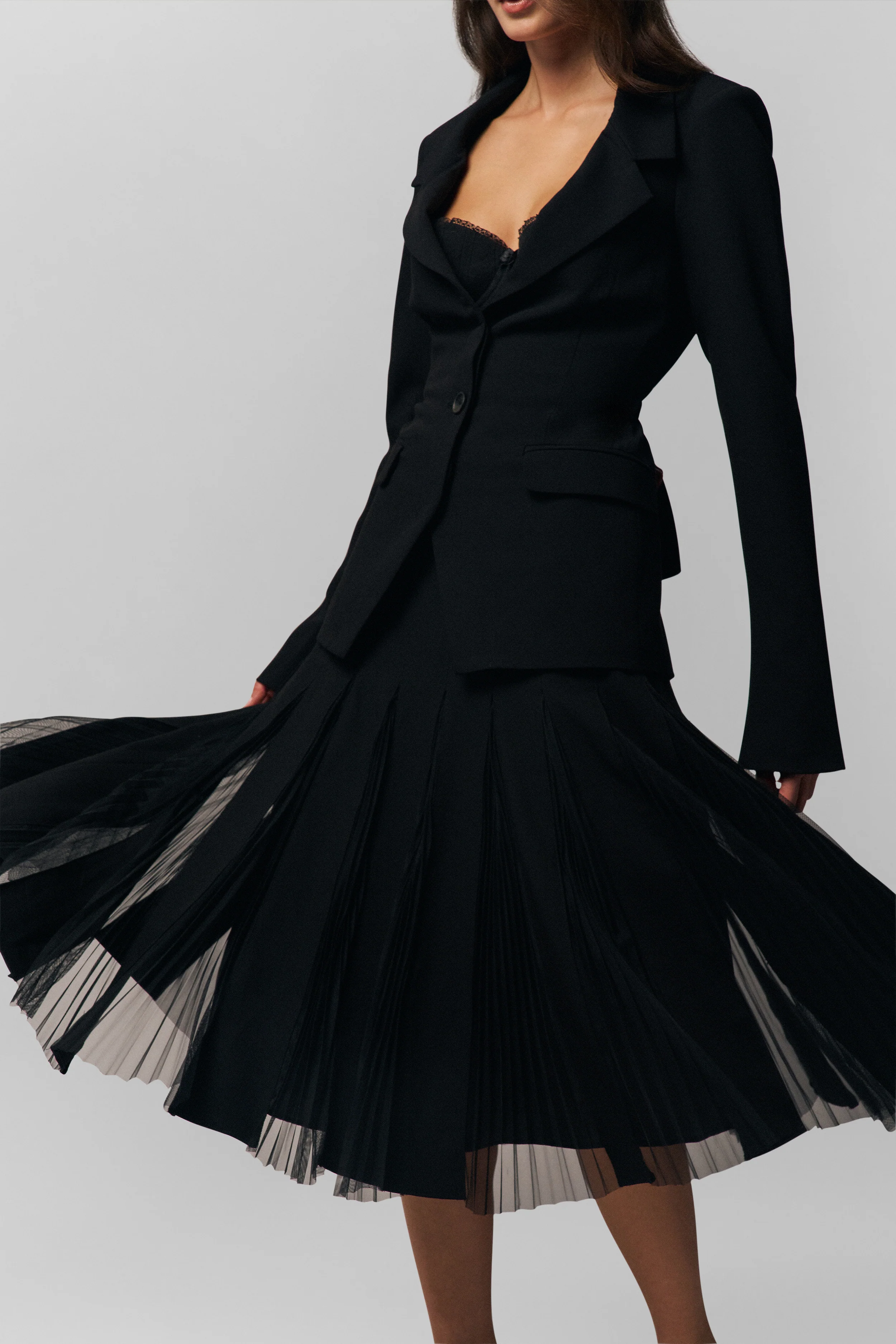 Gibson Chiffon Pleated Skirt - Image 2