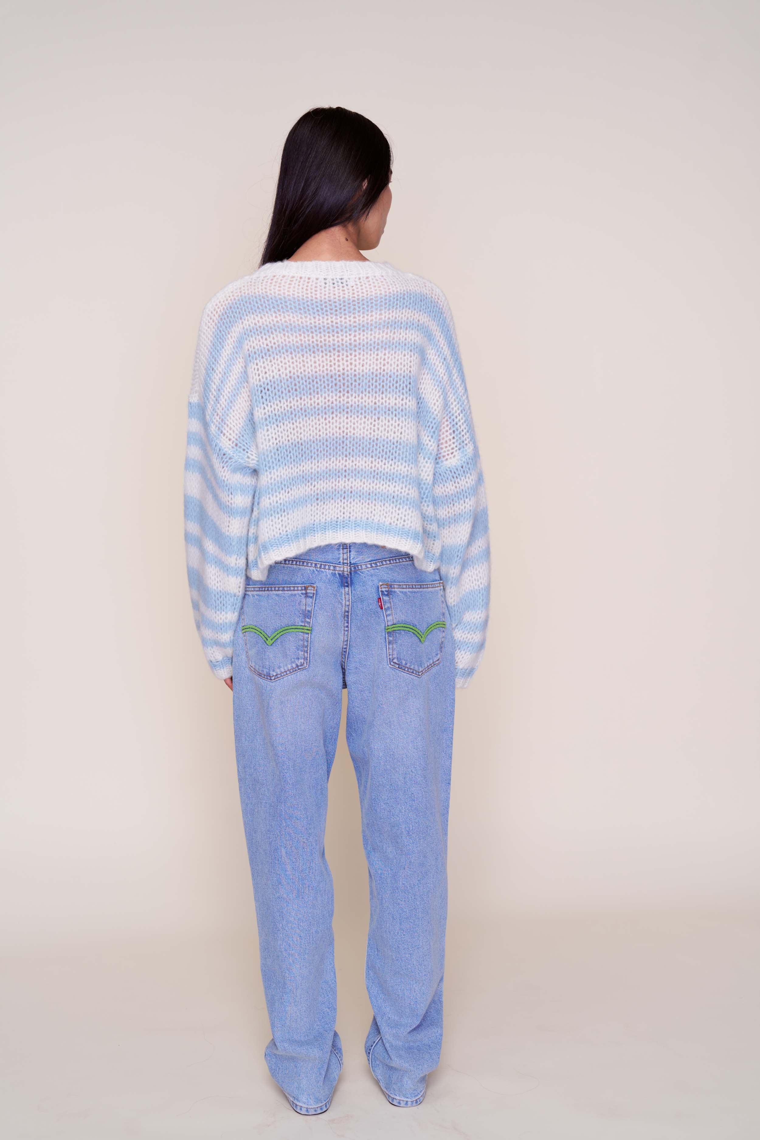 Guizio Mohair-Blend Heart Sweater - Image 5