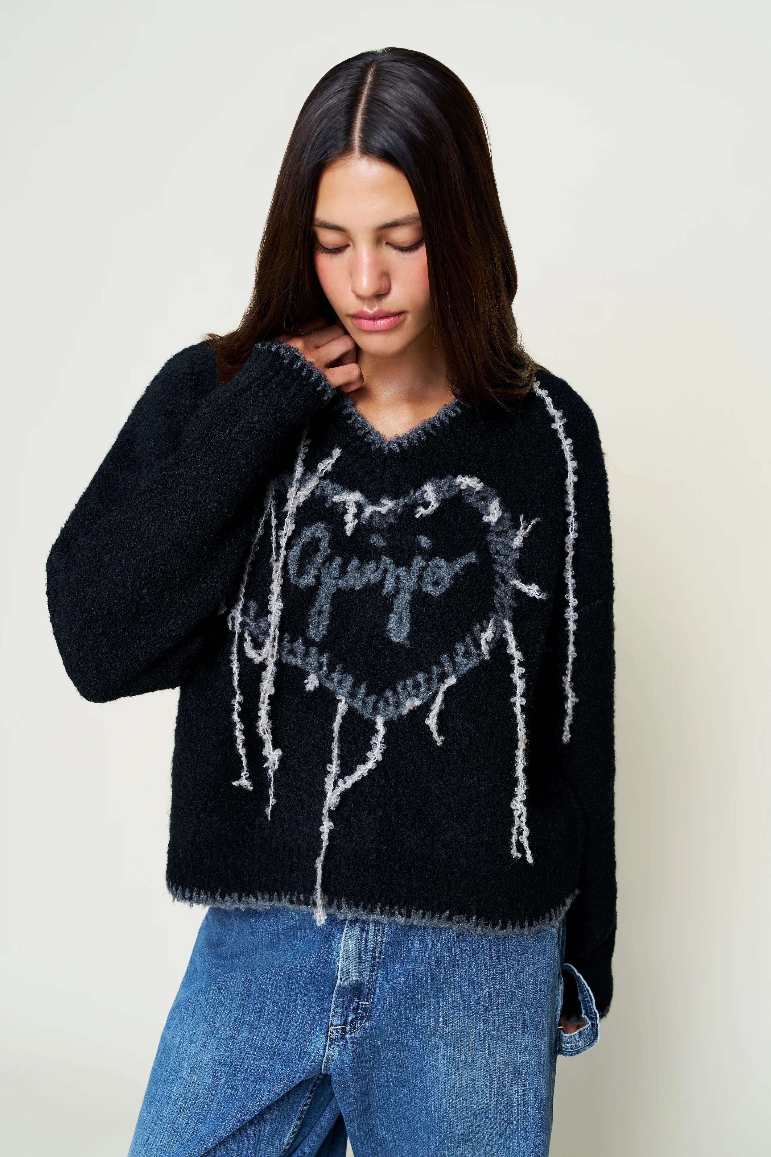Guizio Heart Wool Sweater