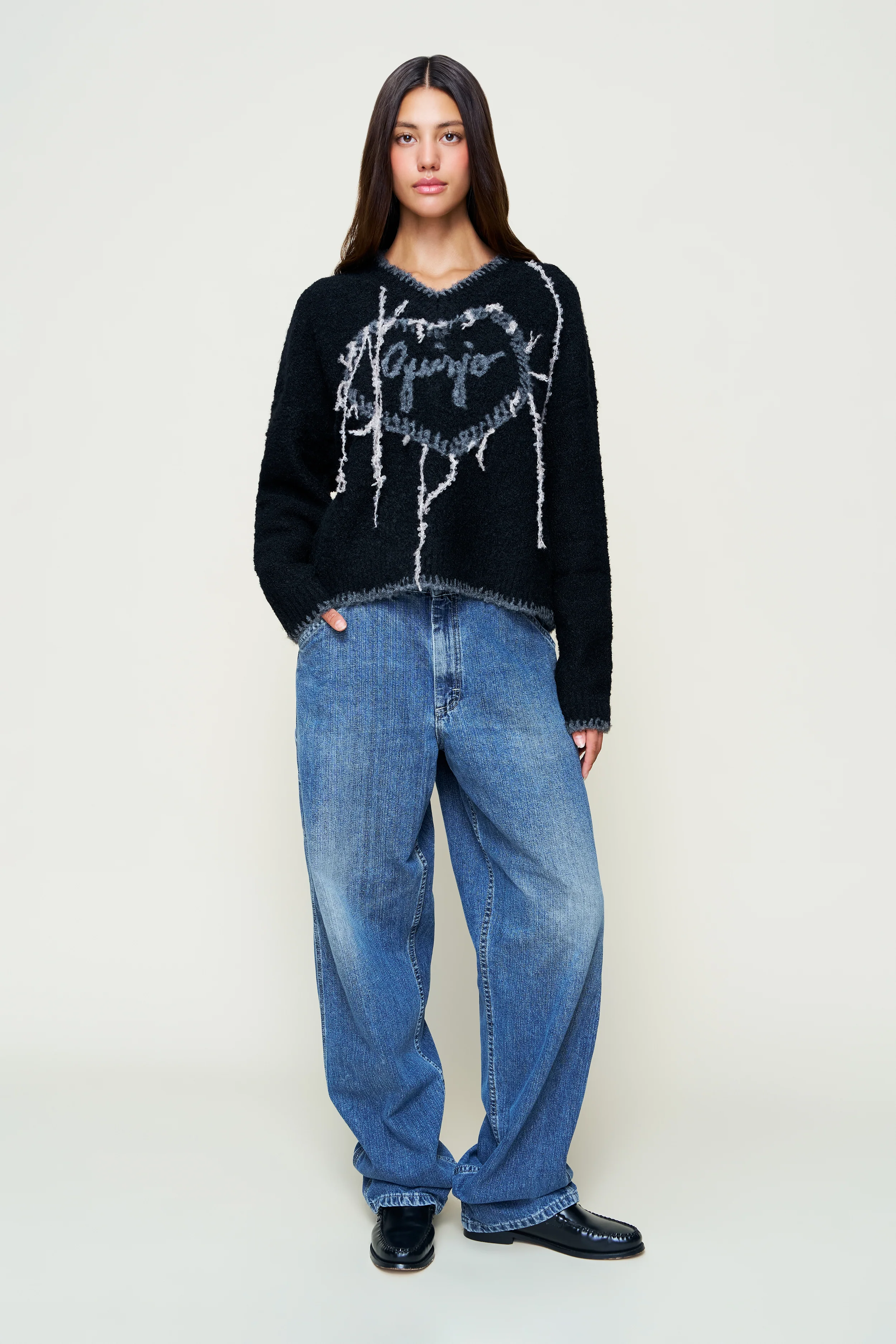 Guizio Heart Wool Sweater - Image 2