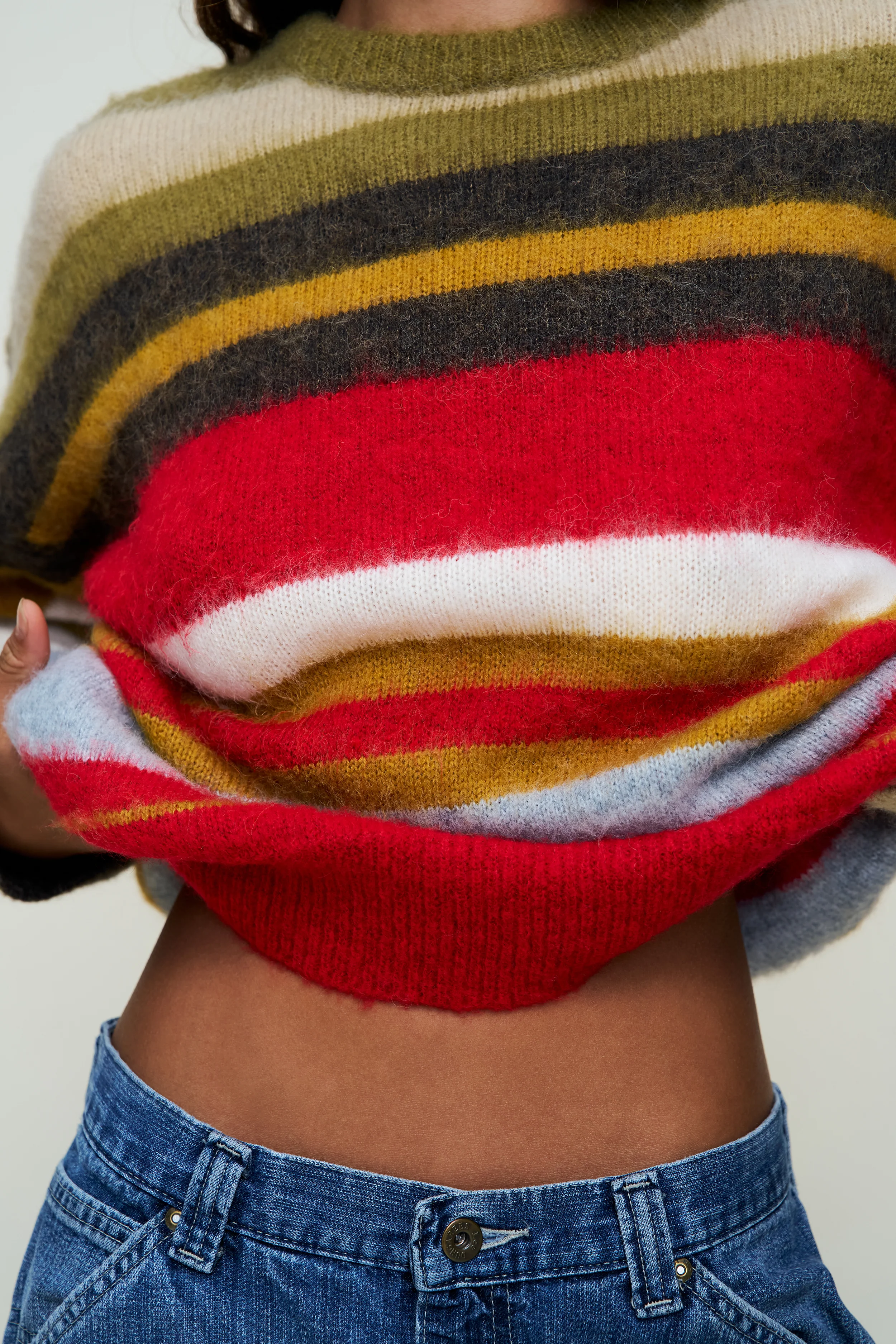 Hawley Oversized Stripe Wool Jumper - Image 3