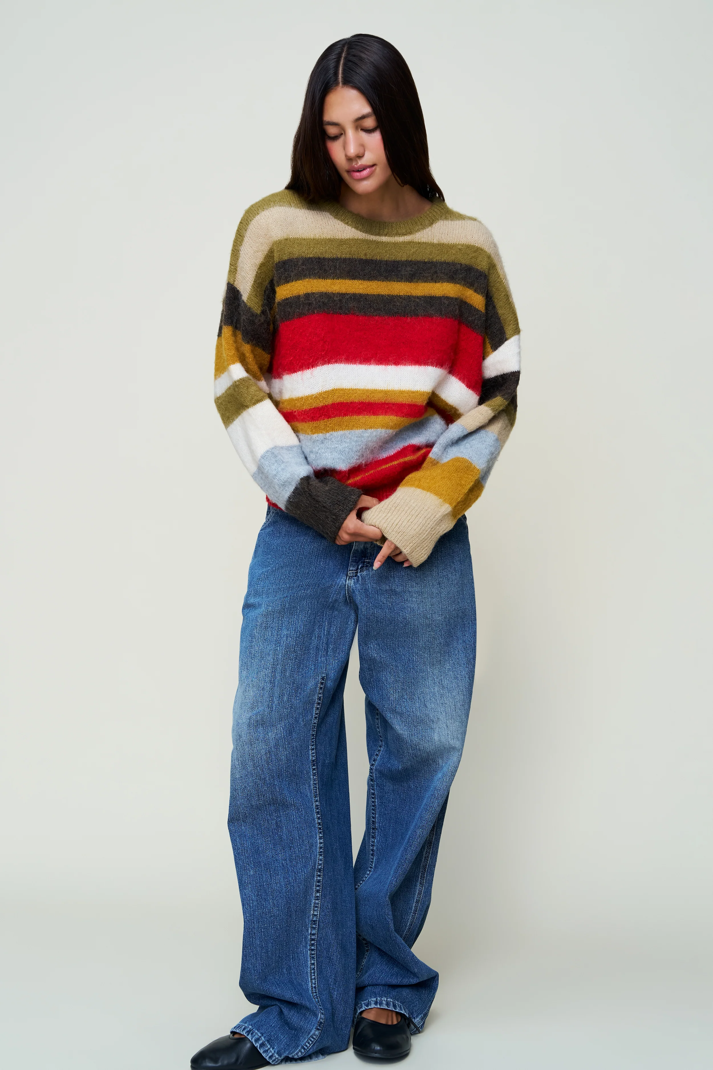 Hawley Oversized Stripe Wool Jumper - Image 4