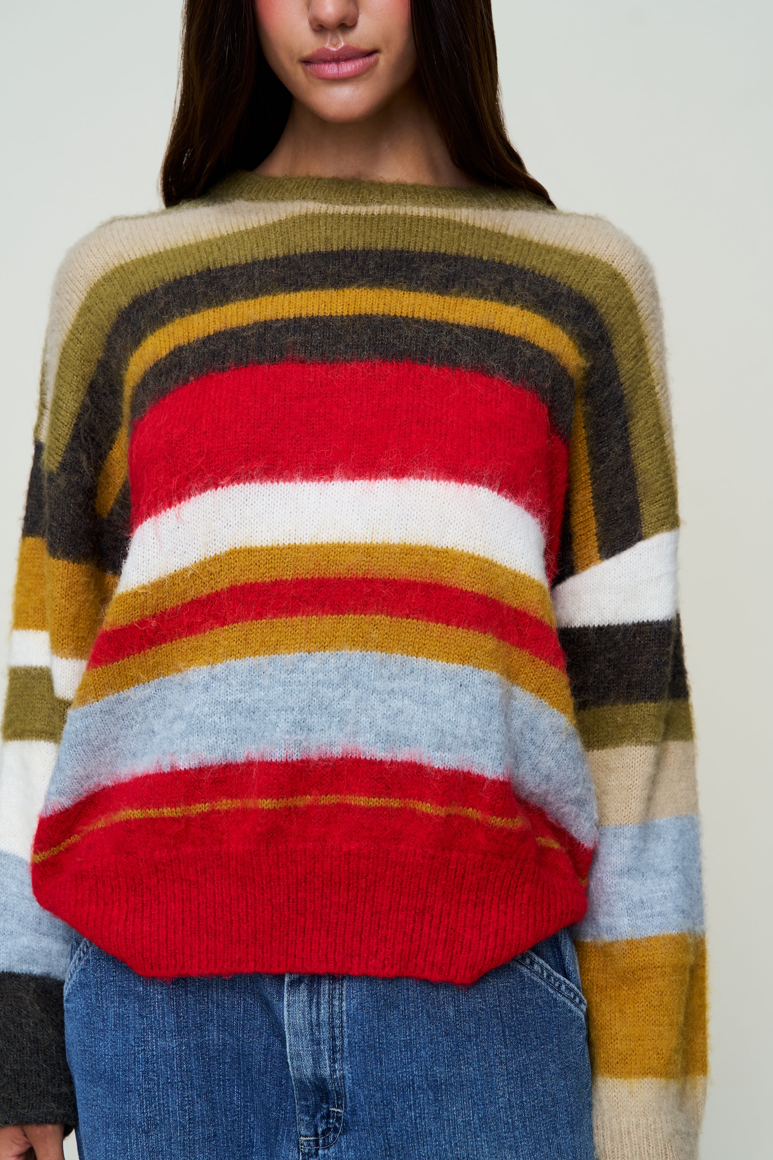 Hawley Oversized Stripe Wool Jumper - Image 5