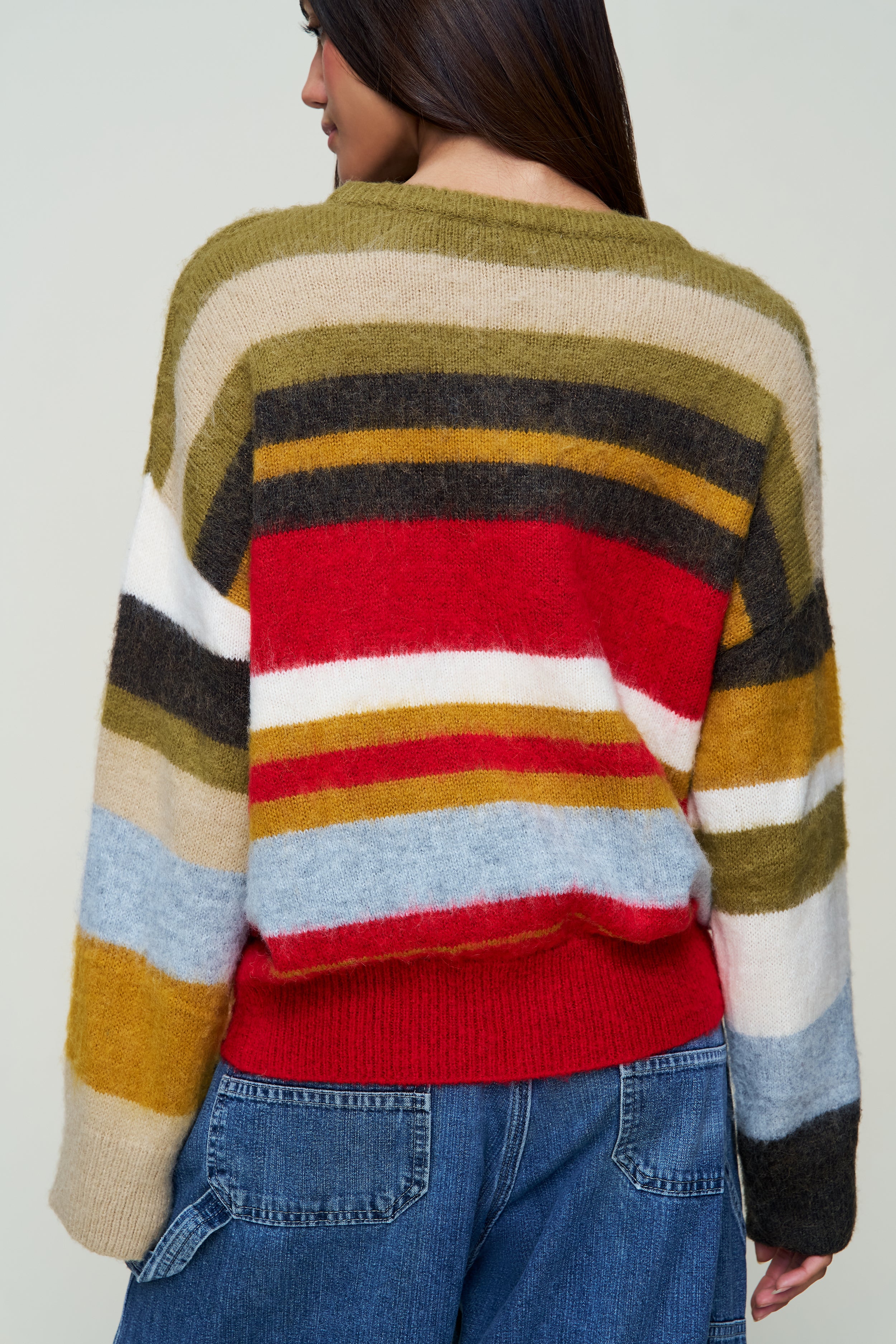 Hawley Oversized Stripe Wool Jumper - Image 6