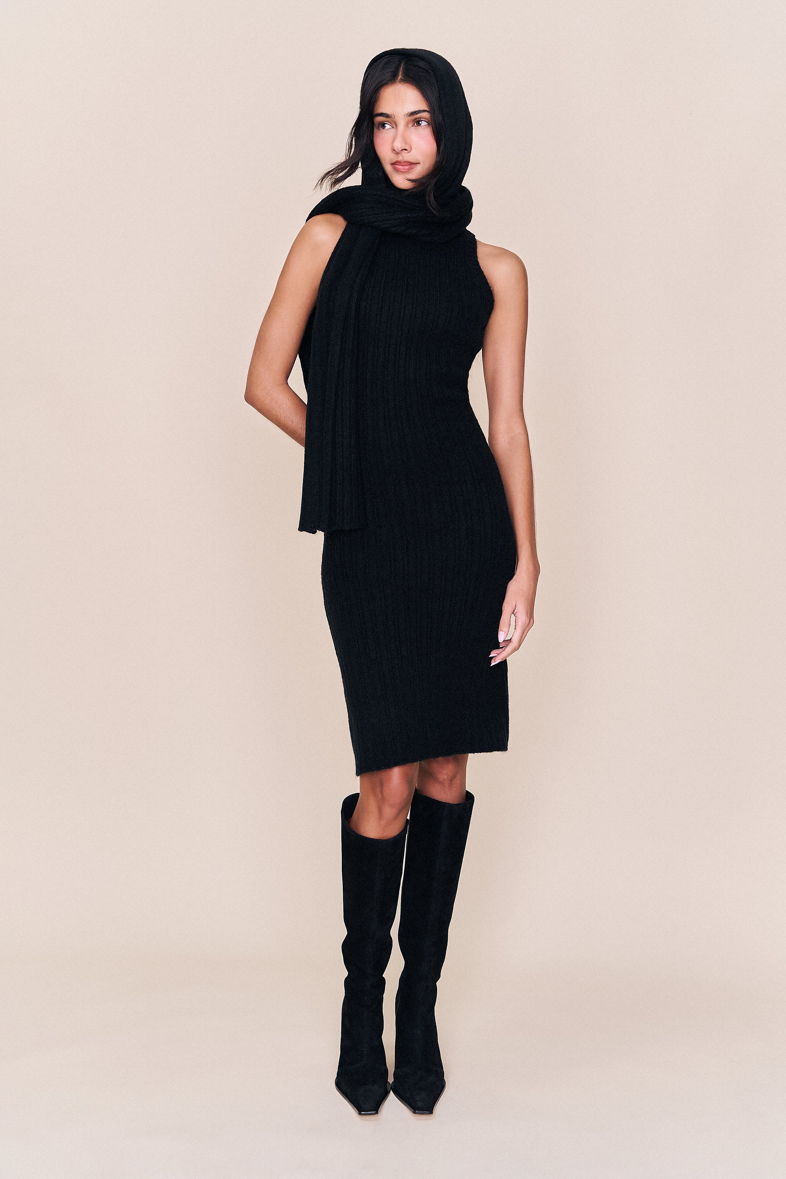 Hooded Knit Dress - Image 7