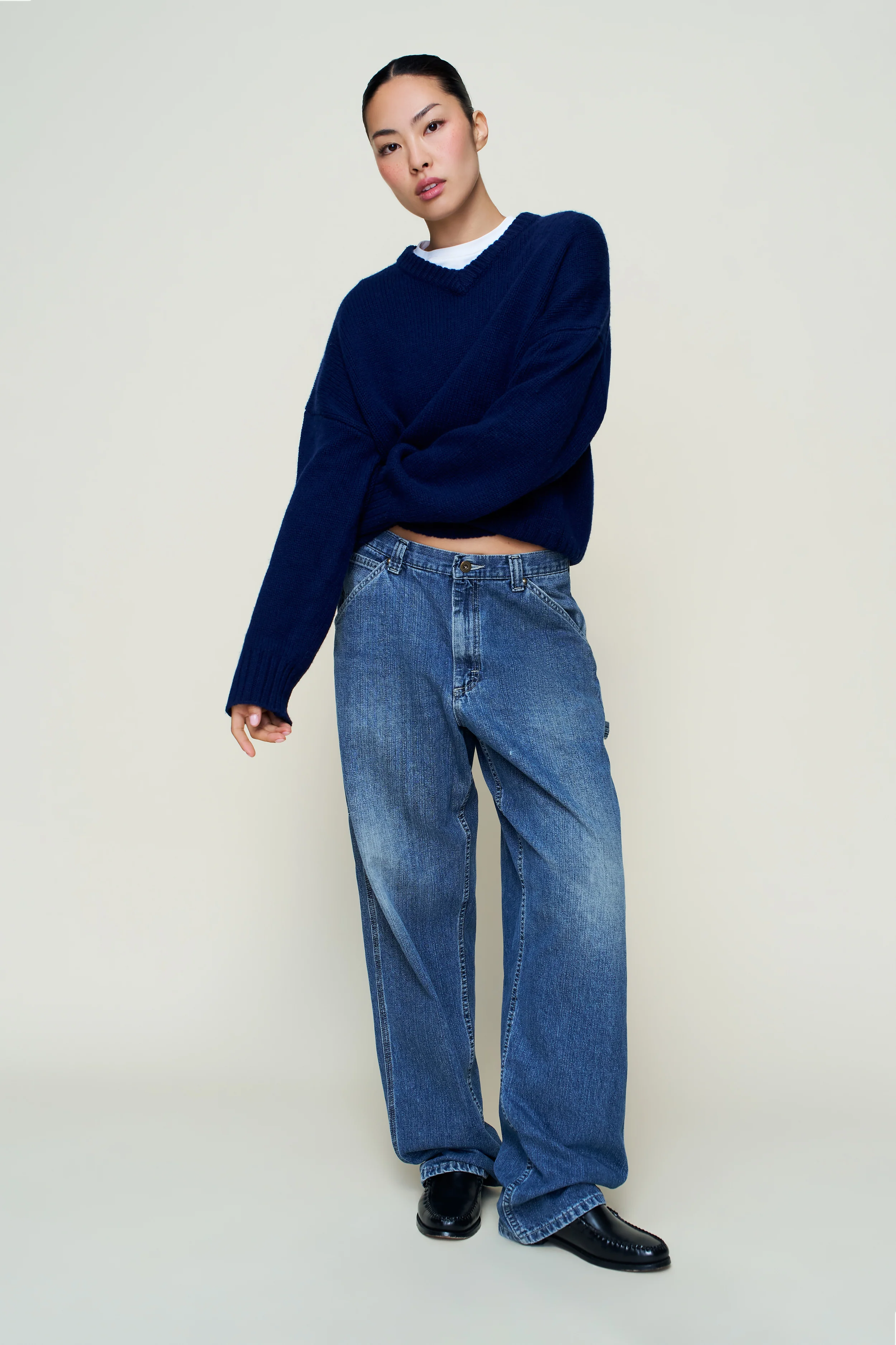 Joni Cashmere V-Neck Jumper - Image 3