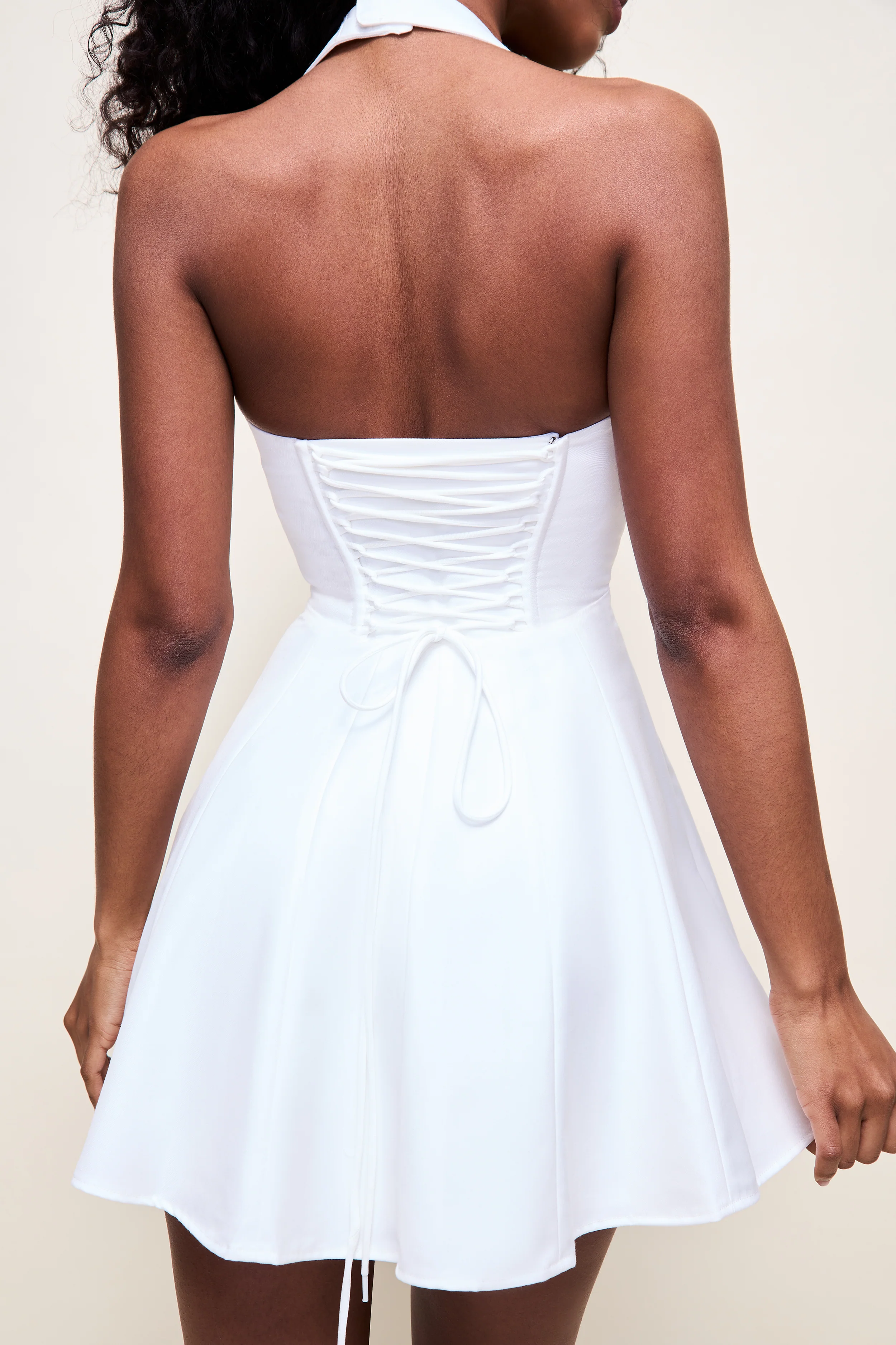 Juliette Twill Halter Dress - Image 6