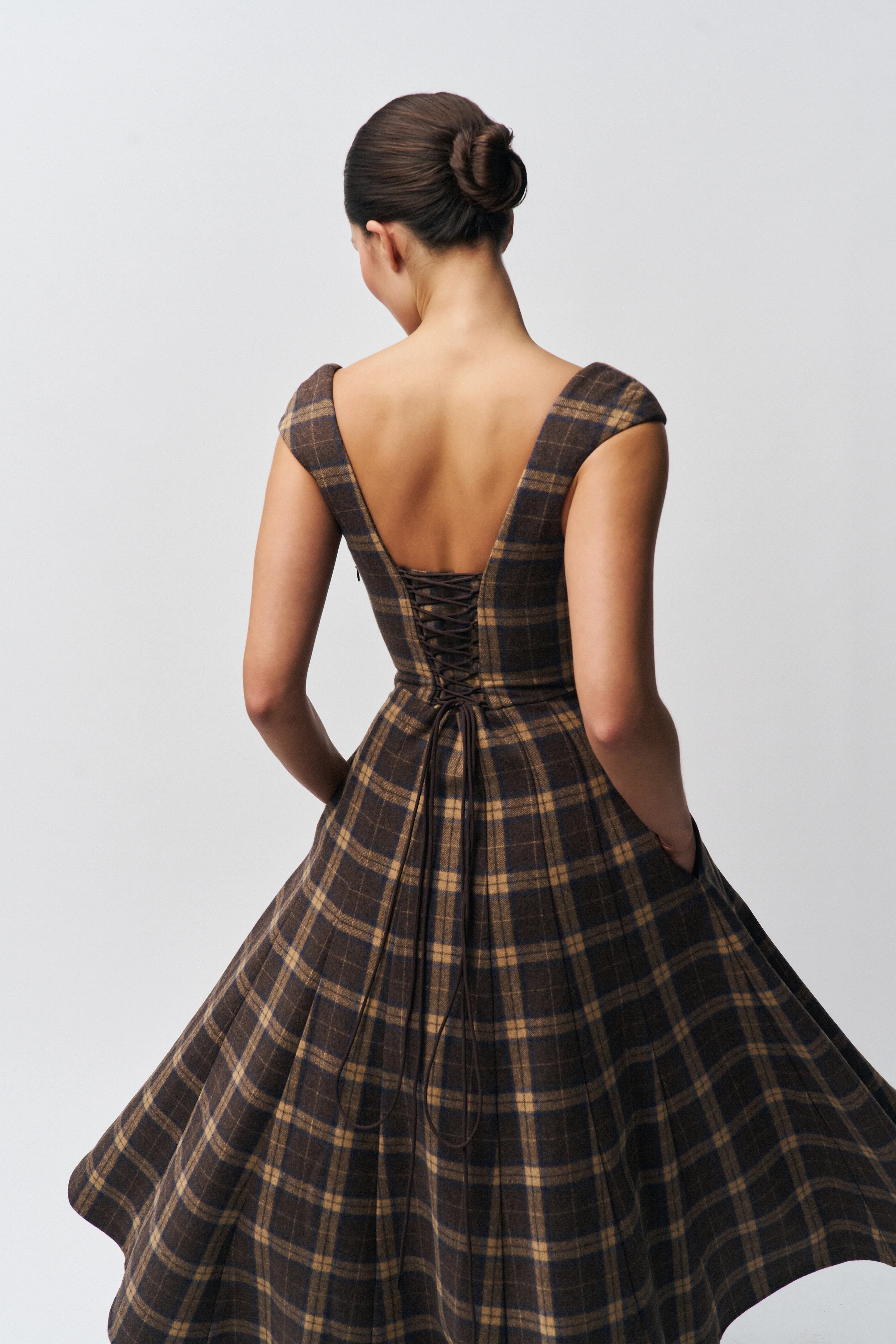 Leila Tartan Dress - Image 4
