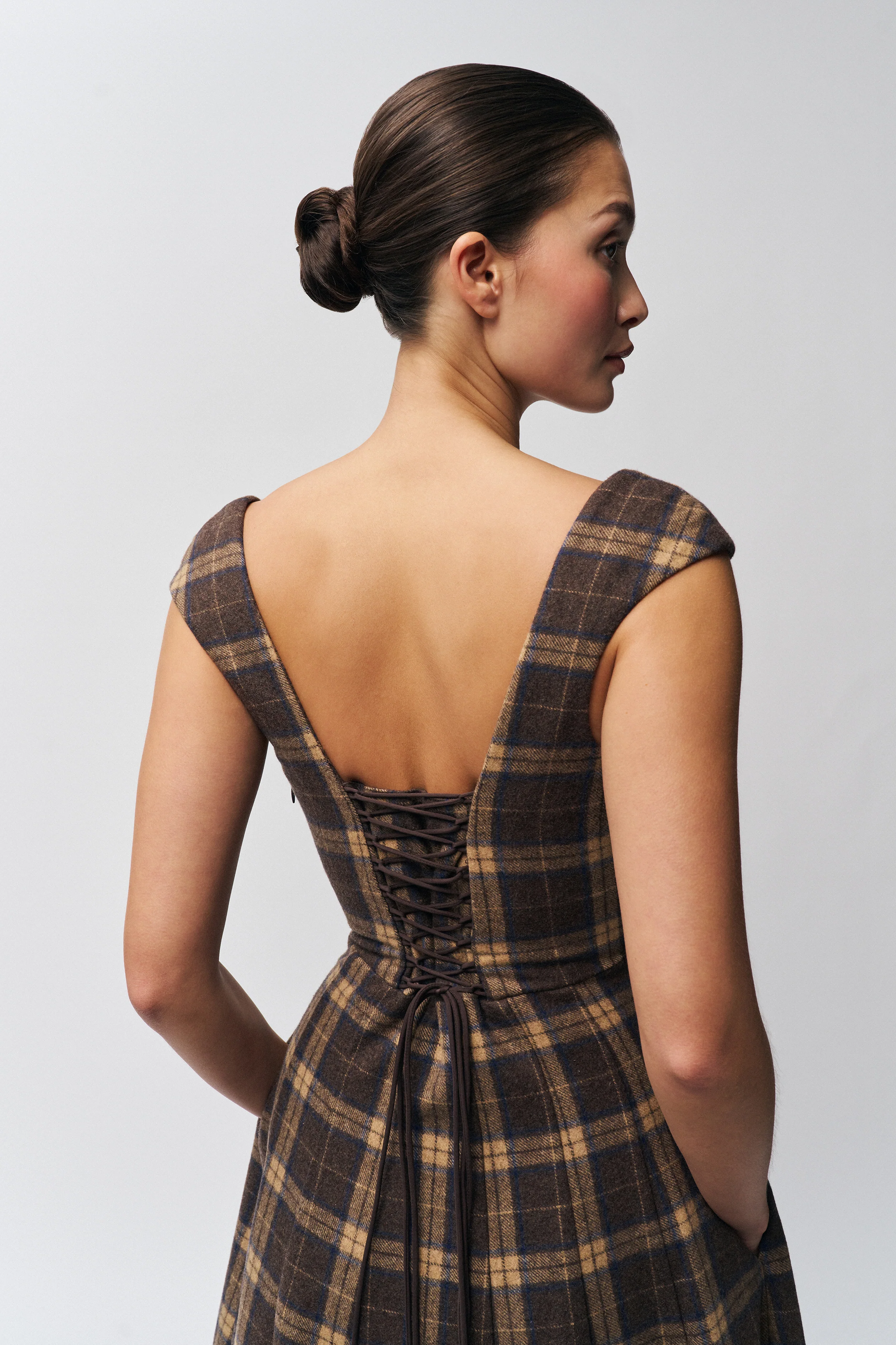 Leila Tartan Dress - Image 8