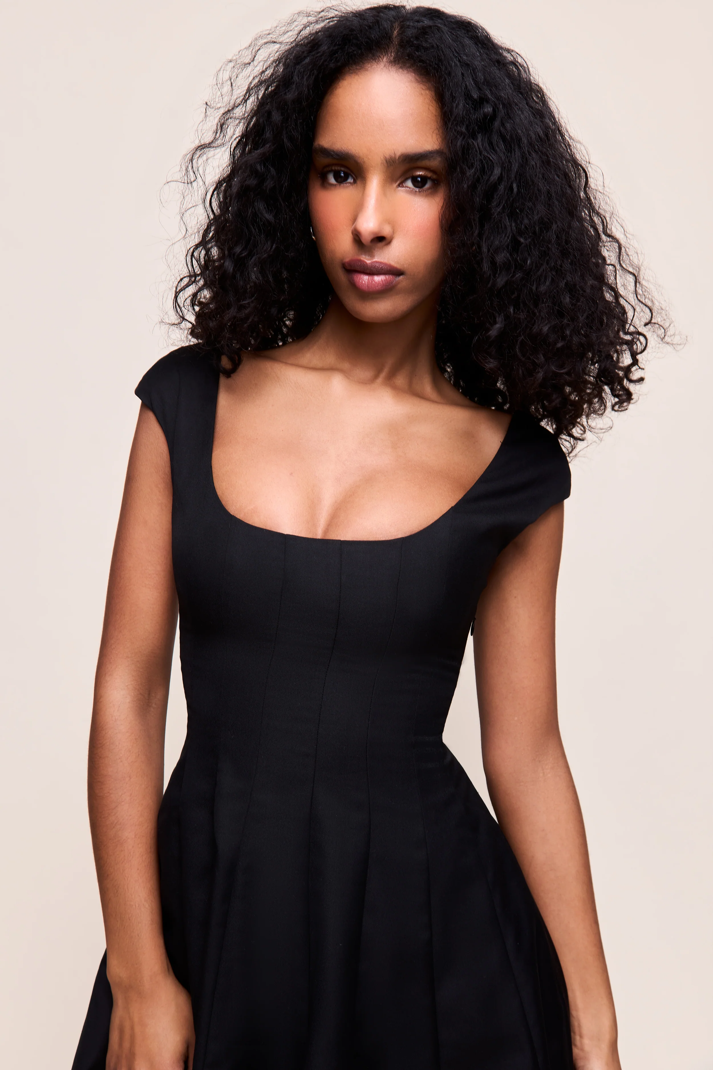 Leila Twill Mini Dress - Image 3
