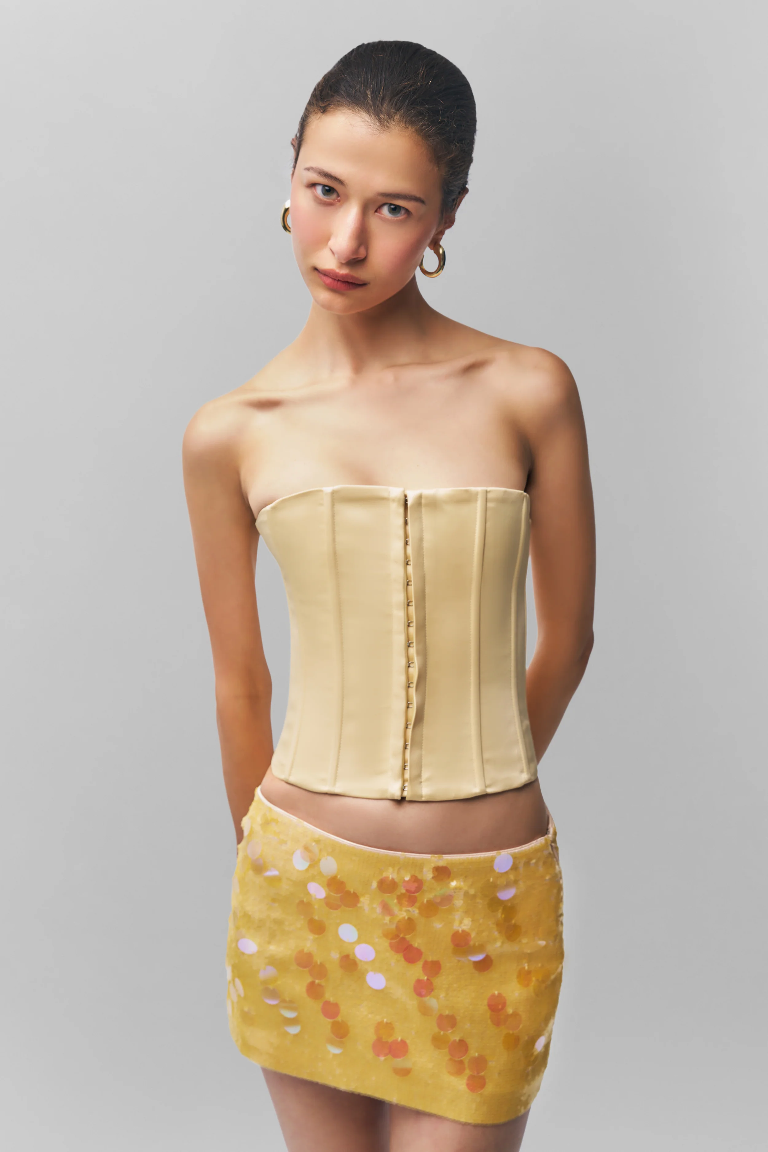 Low Rise Paillette Skirt - Image 2