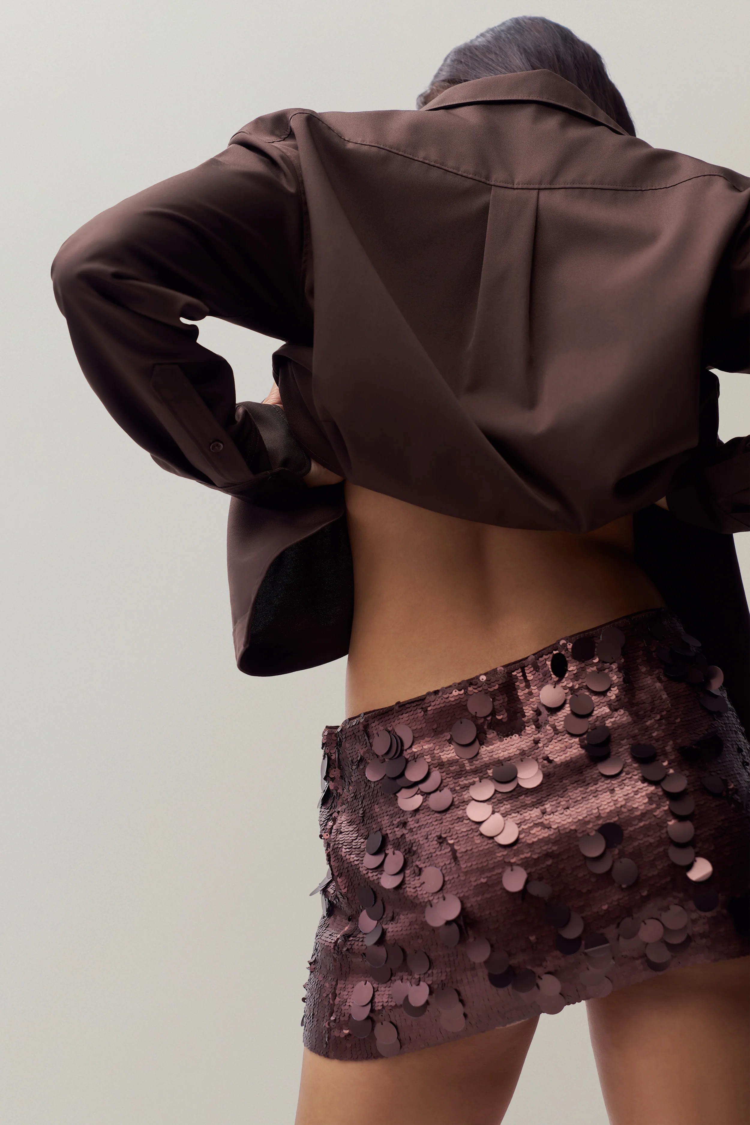 Low Rise Paillette Skirt - Image 7