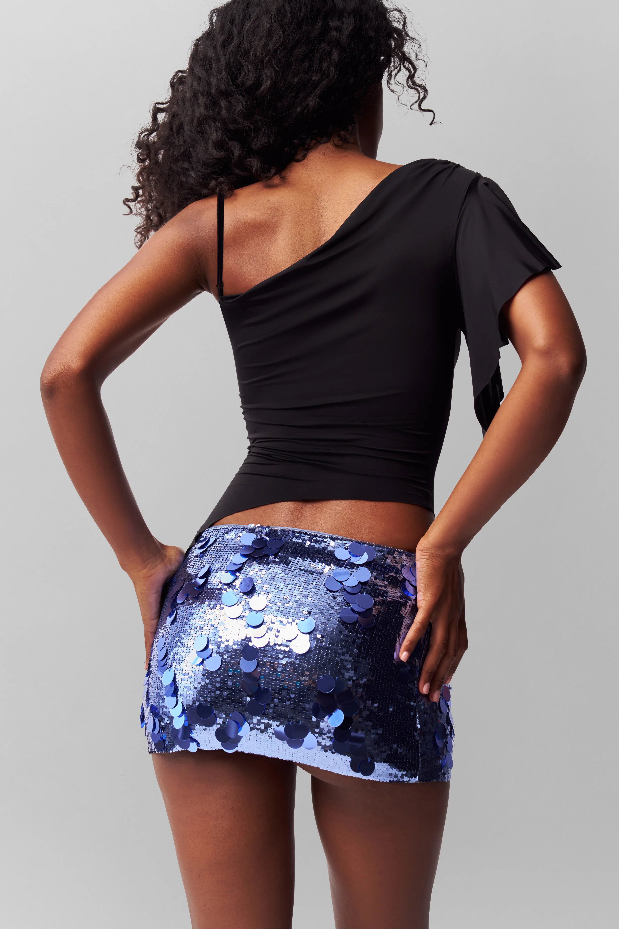 Low Rise Paillette Skirt - Image 2