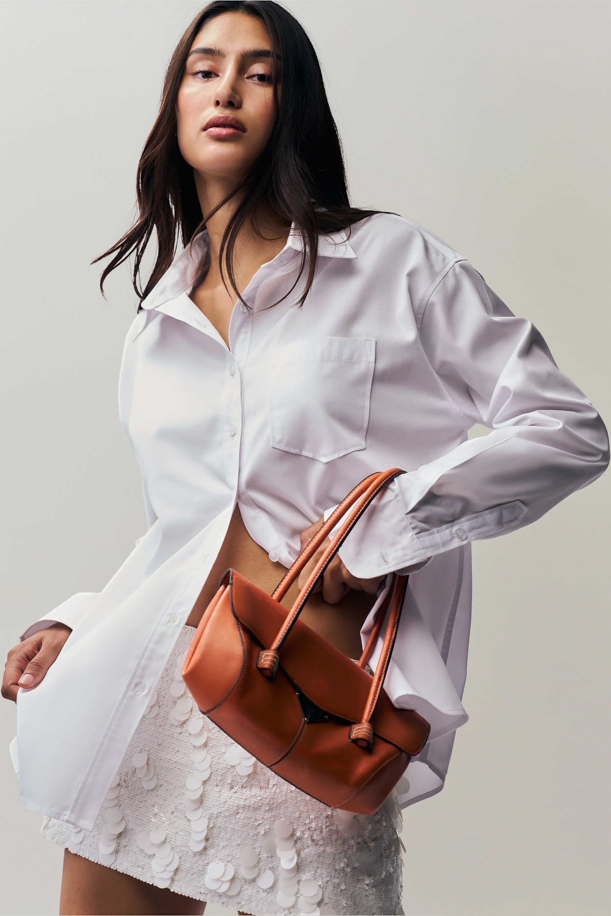 Low Rise Paillette Skirt - Image 6