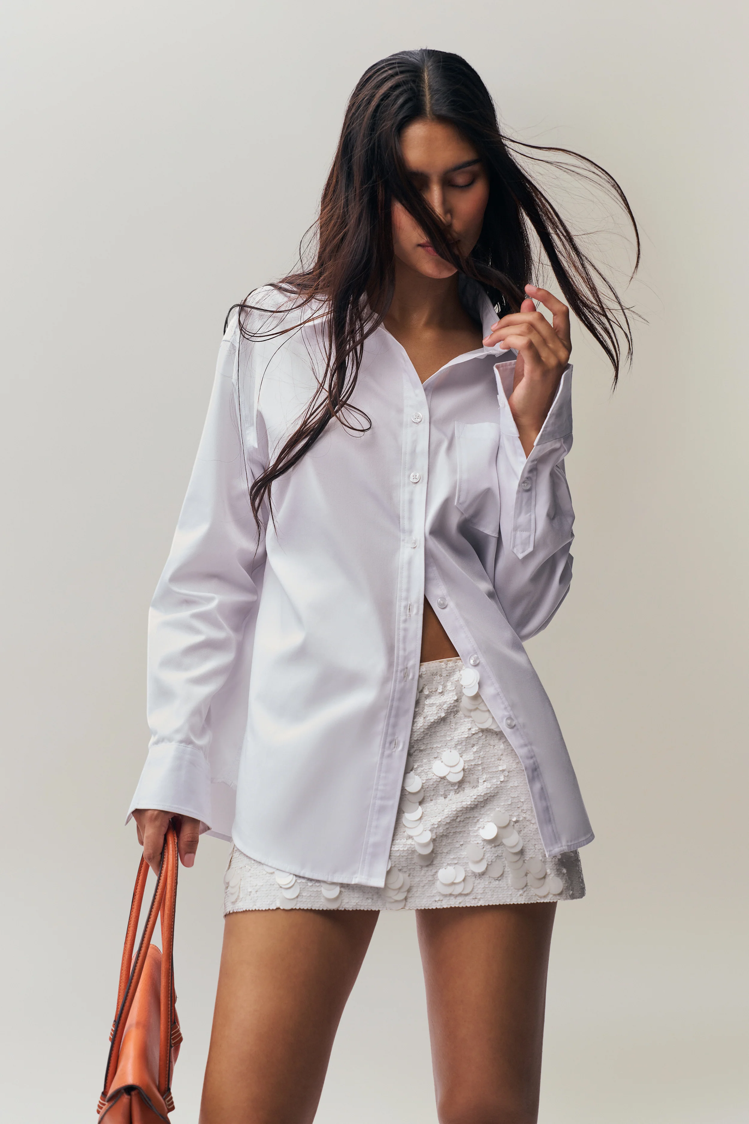 Low Rise Paillette Skirt - Image 7