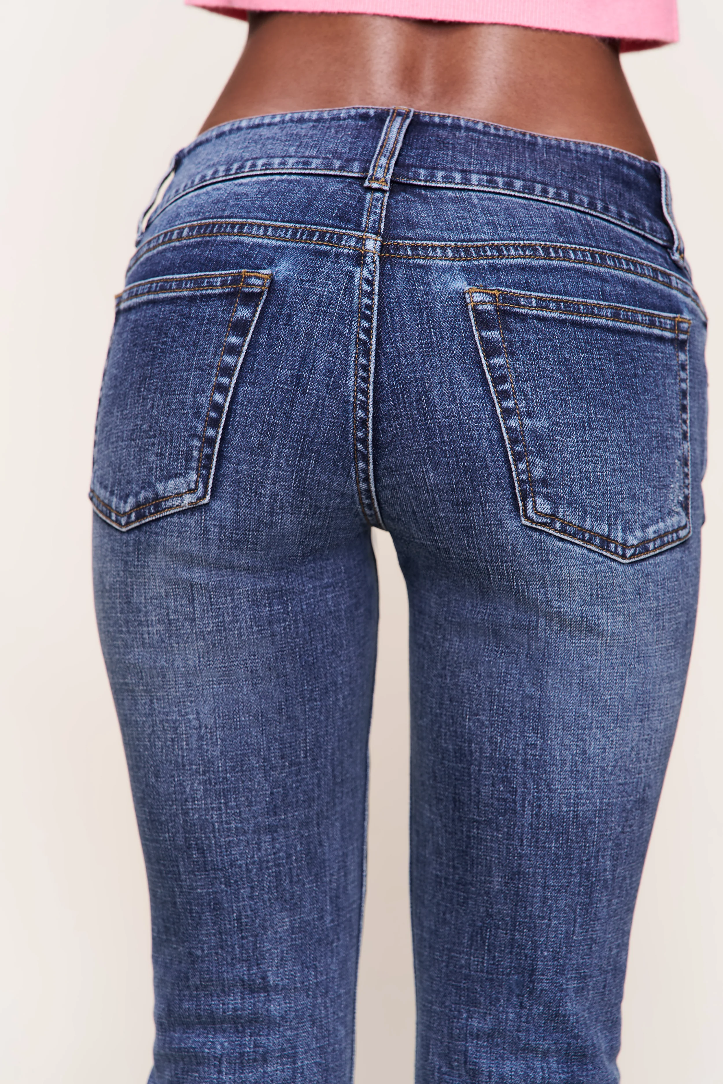 Malia Low Rise Belted Flare Denim - Image 4