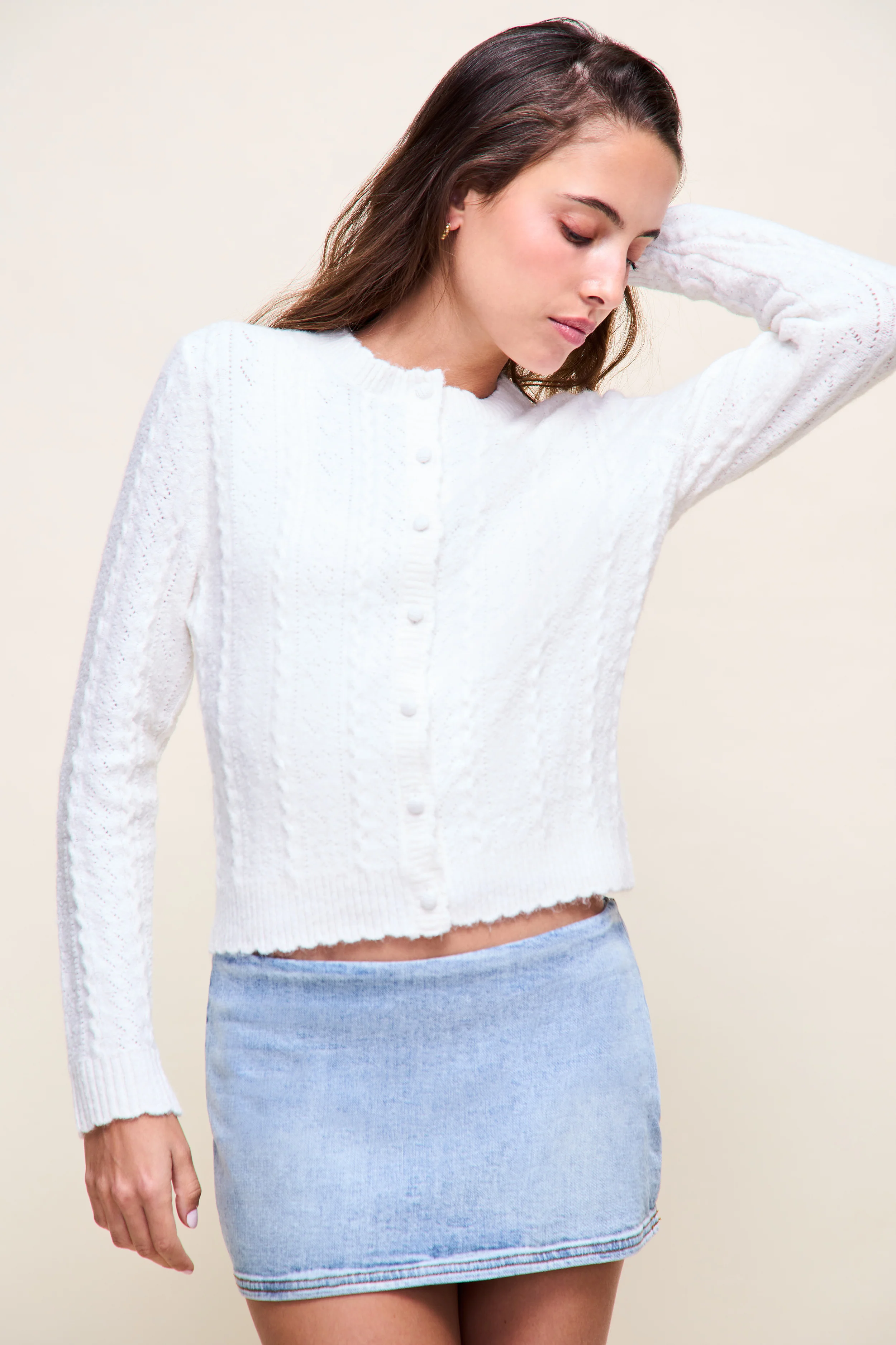 Micro Mini Denim Skirt - Image 3