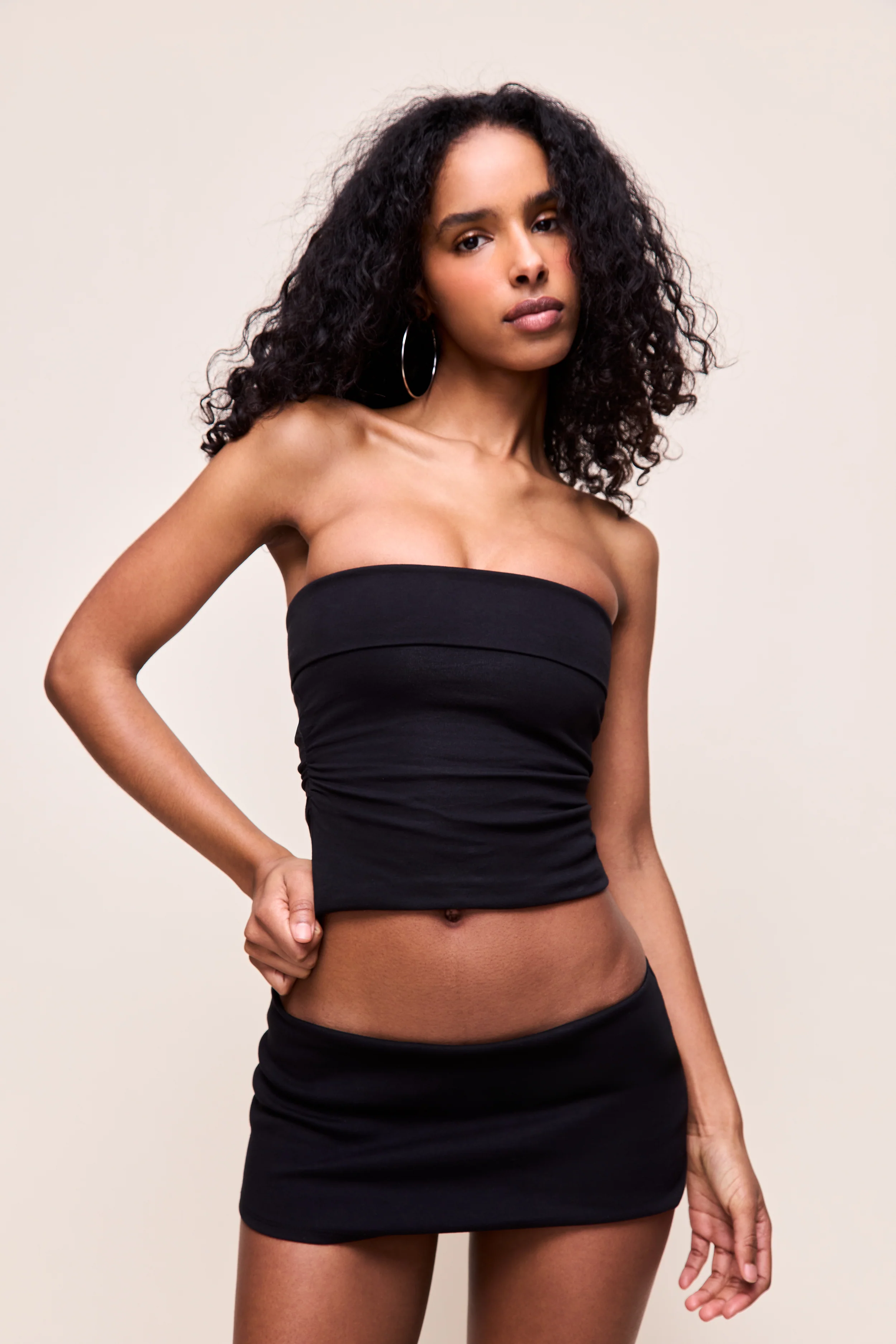 Micro Mini Cotton Skirt - Image 2