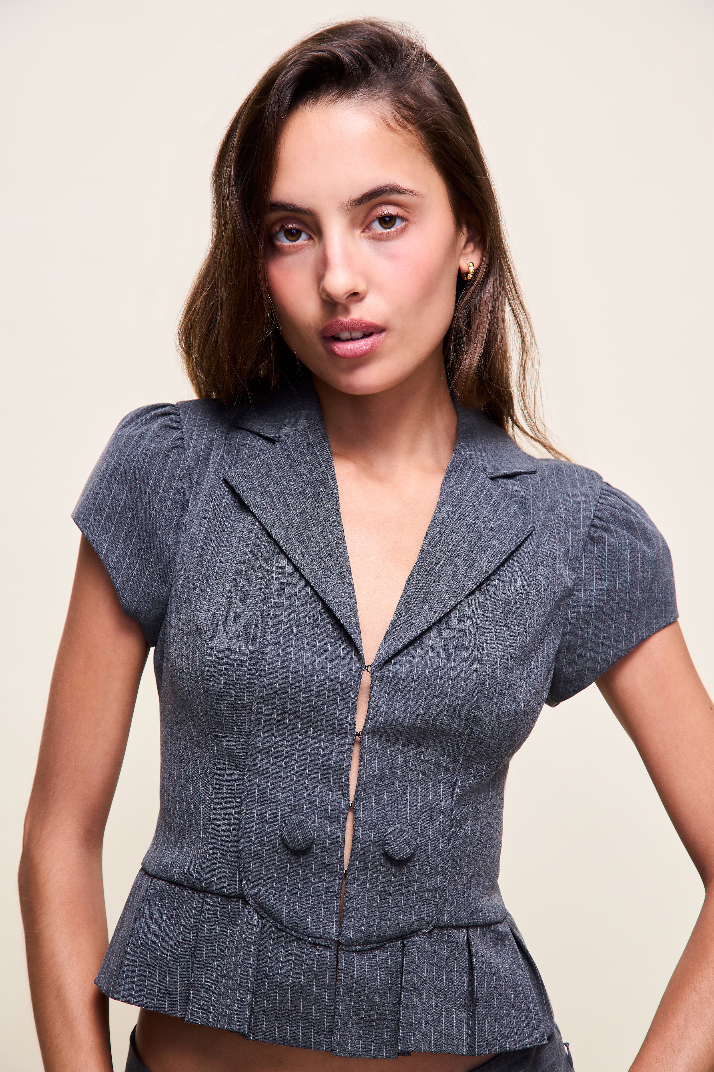 Mollie Cap Sleeve Blazer - Image 5