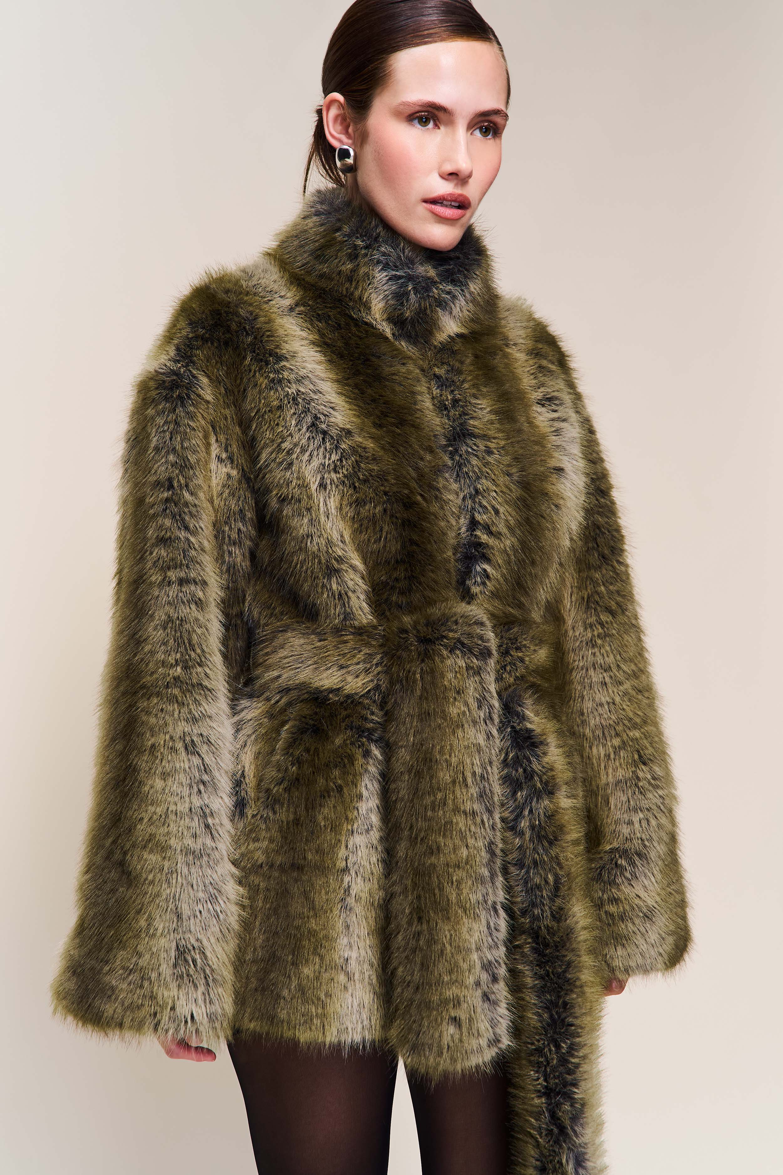 Monroe Faux Fur Coat - Image 3