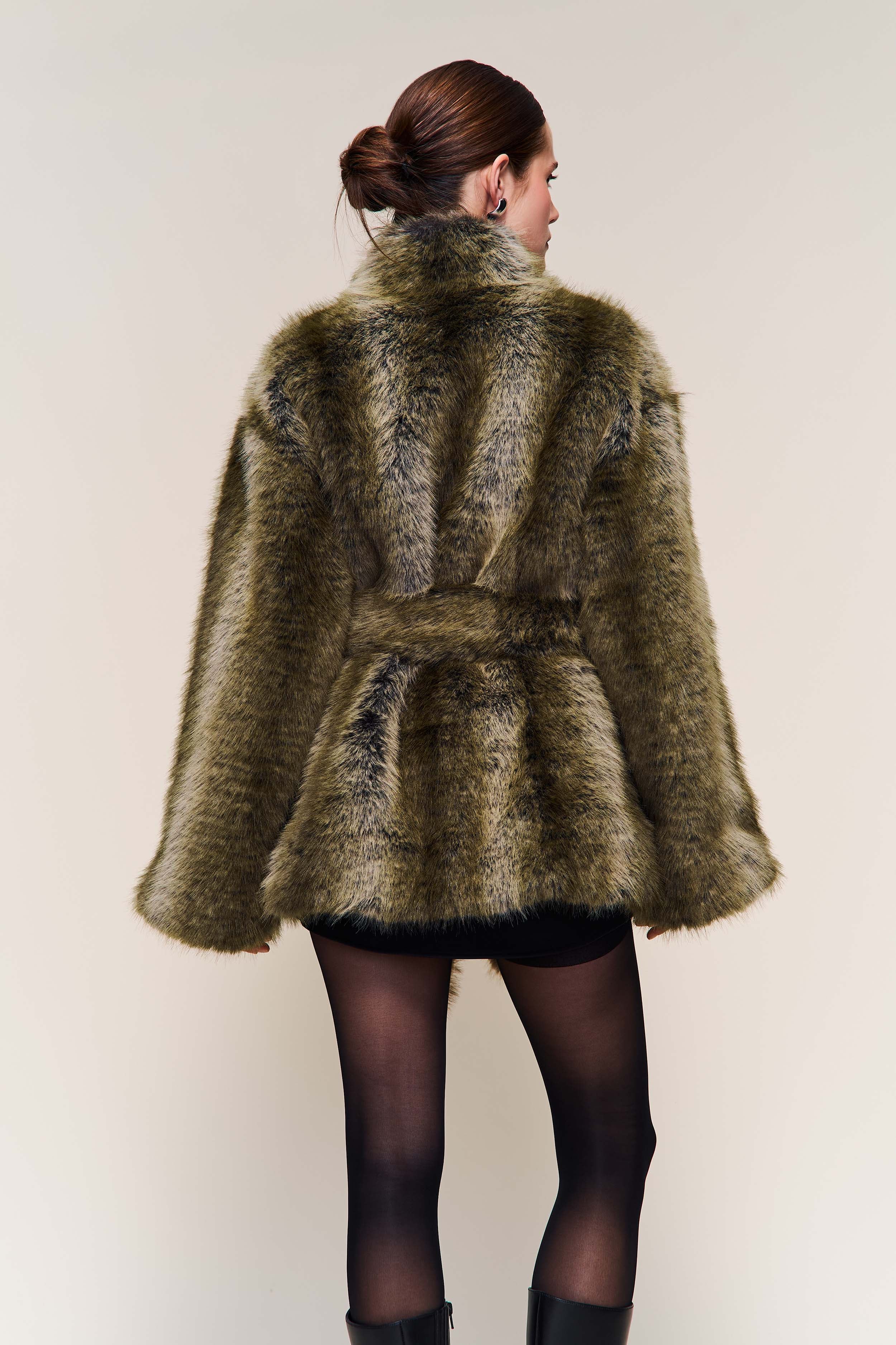 Monroe Faux Fur Coat - Image 6