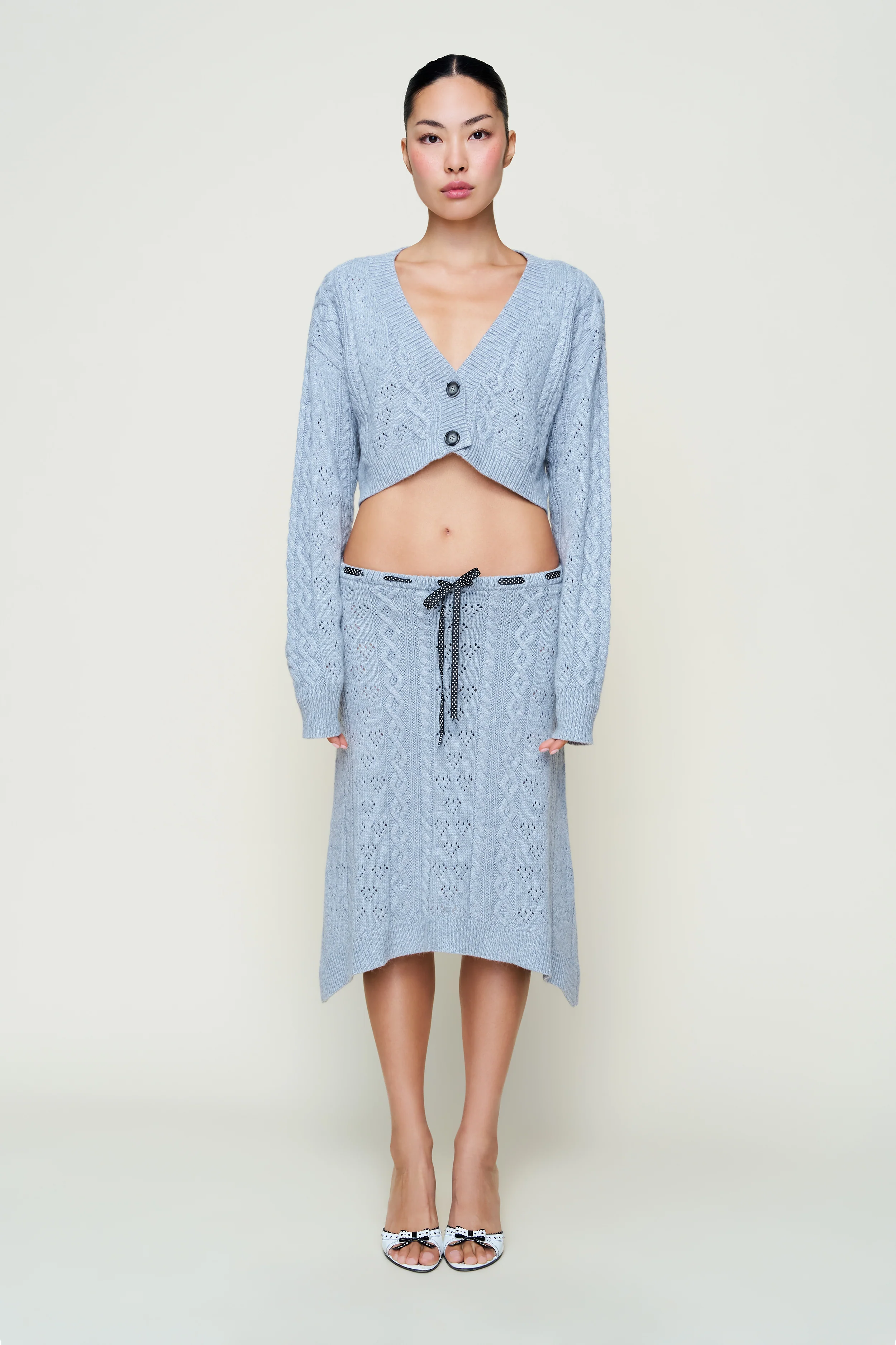 Noah Wool Cable Skirt - Image 5