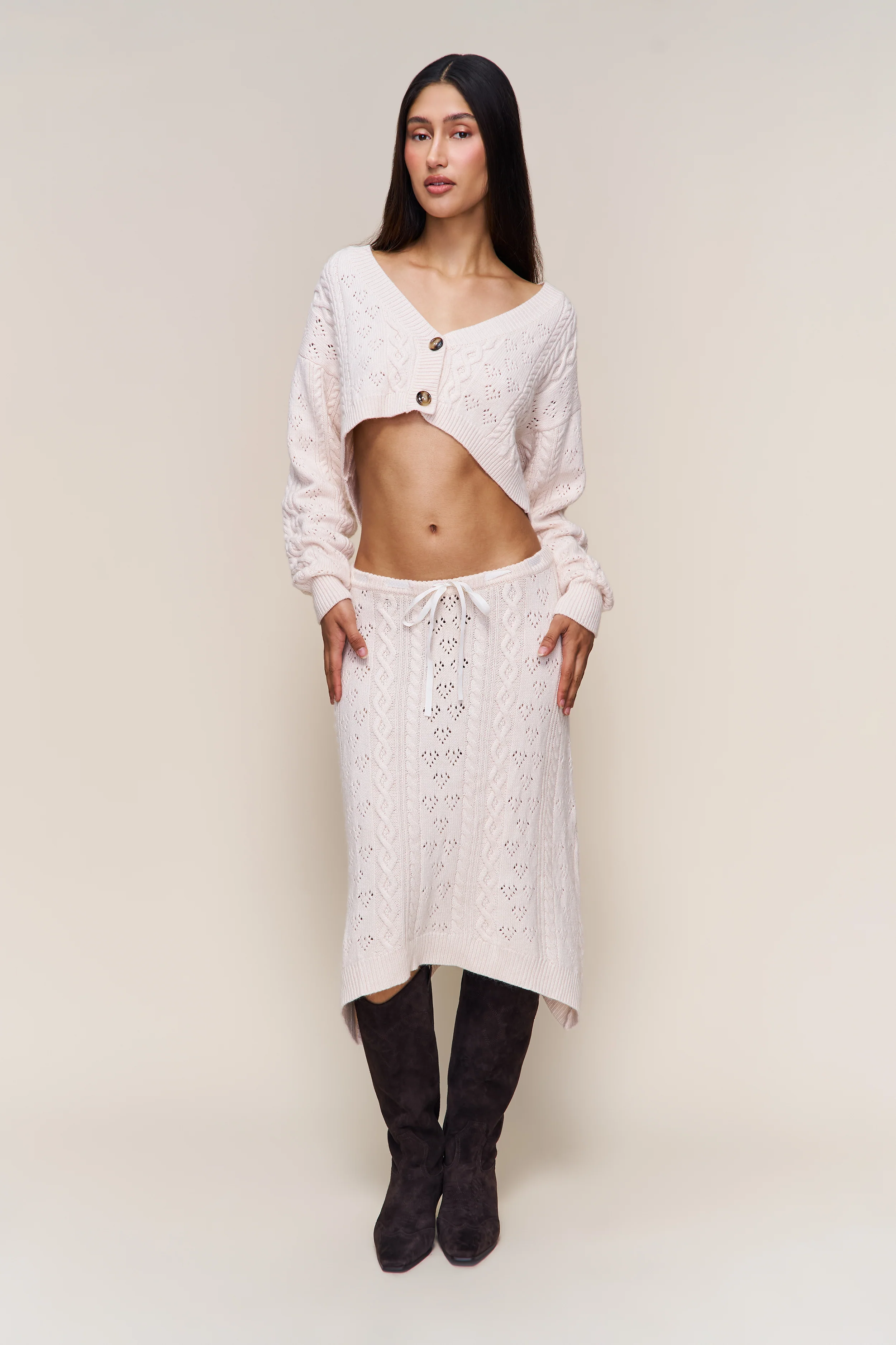 Noah Wool Cable Skirt