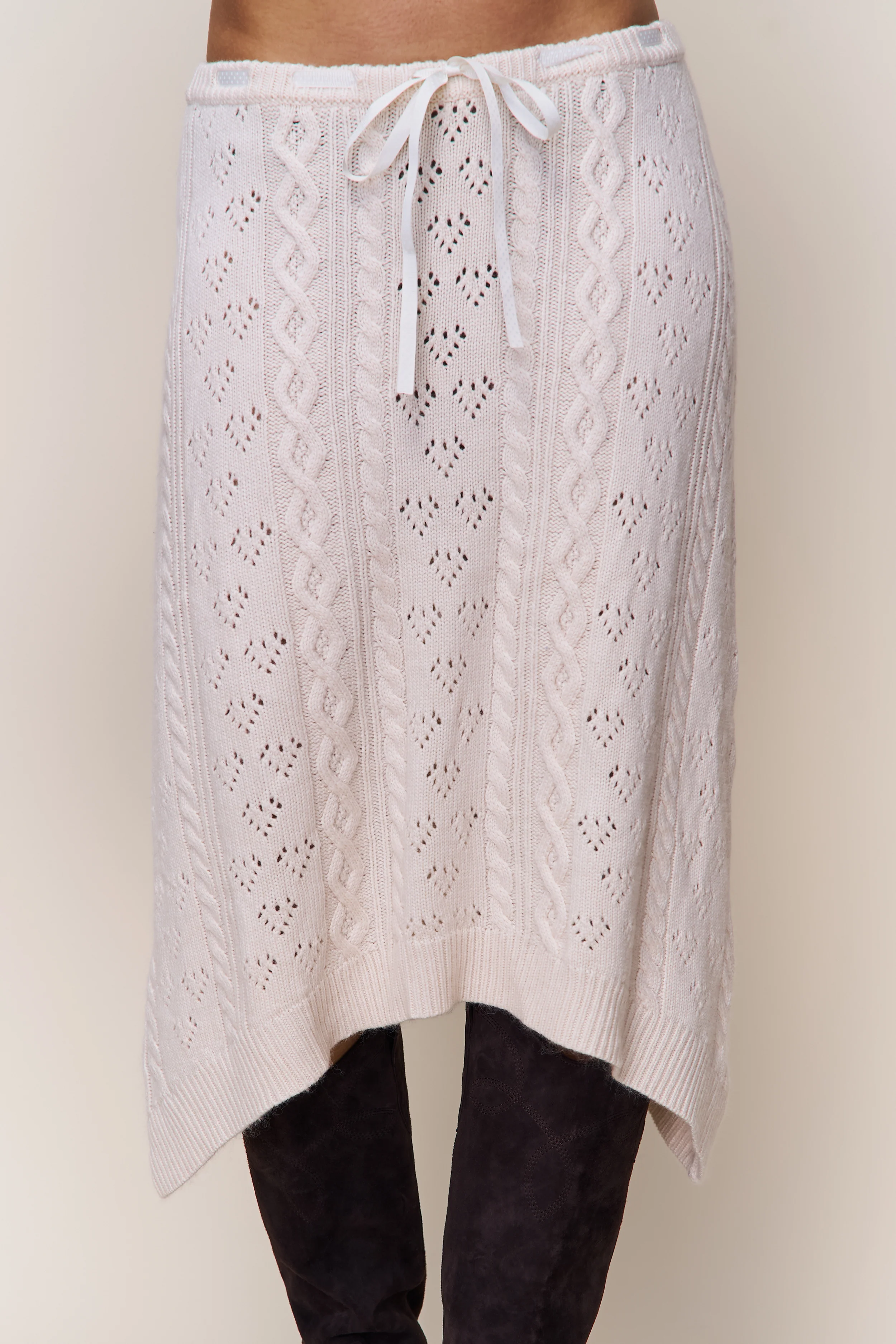 Noah Wool Cable Skirt - Image 2