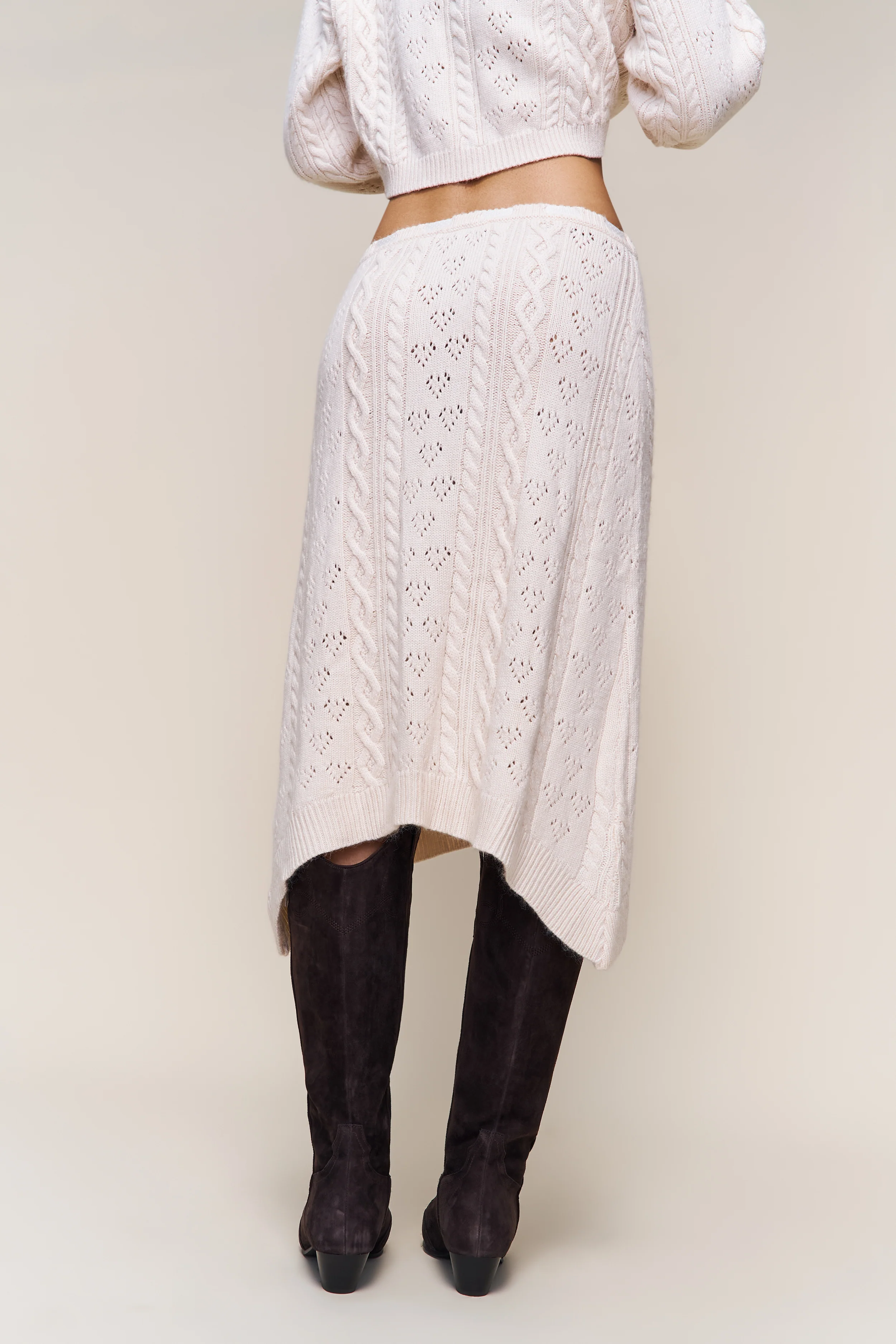 Noah Wool Cable Skirt - Image 6