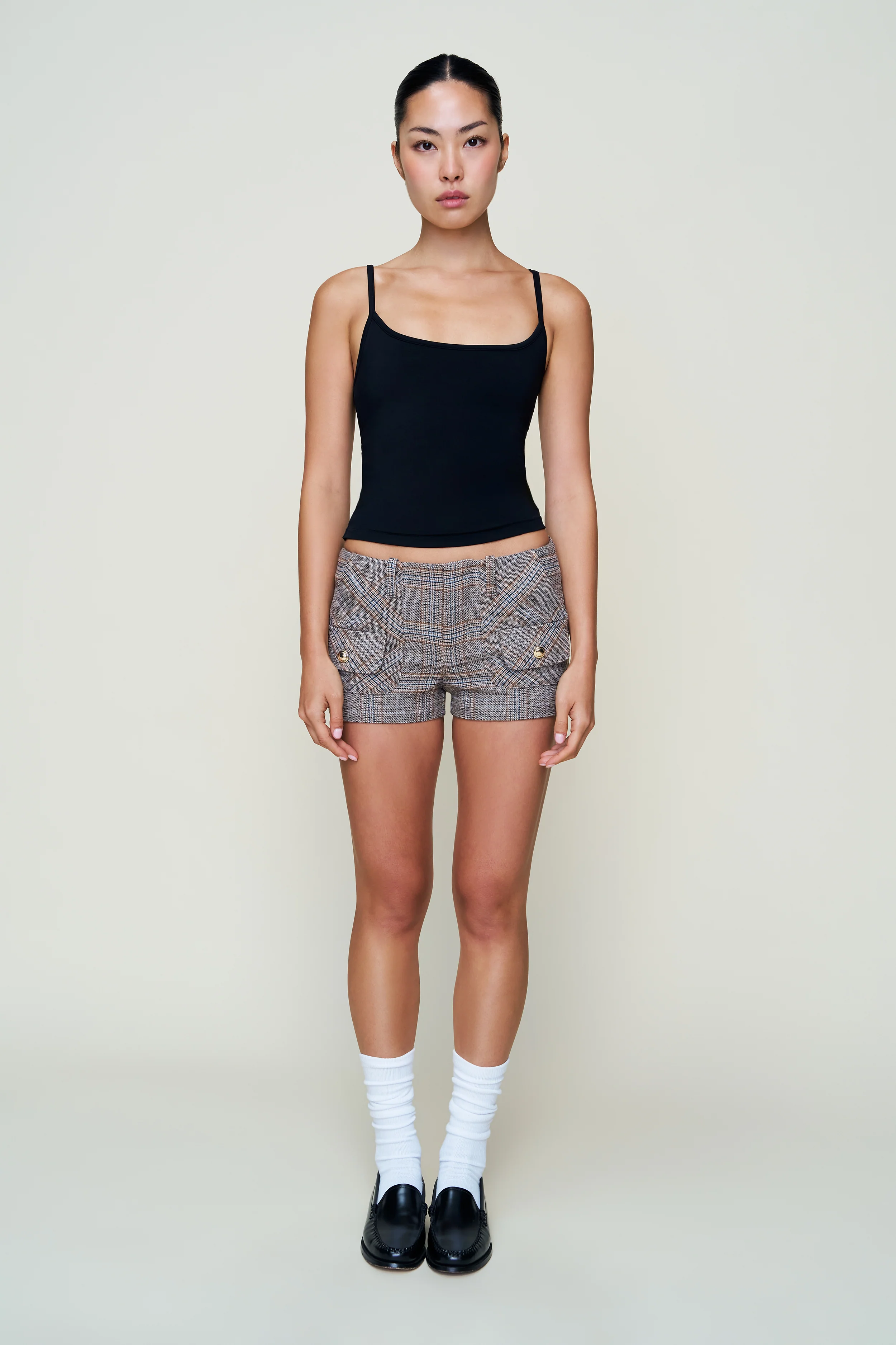 Penelope Patch Pocket Tartan Short - Image 5