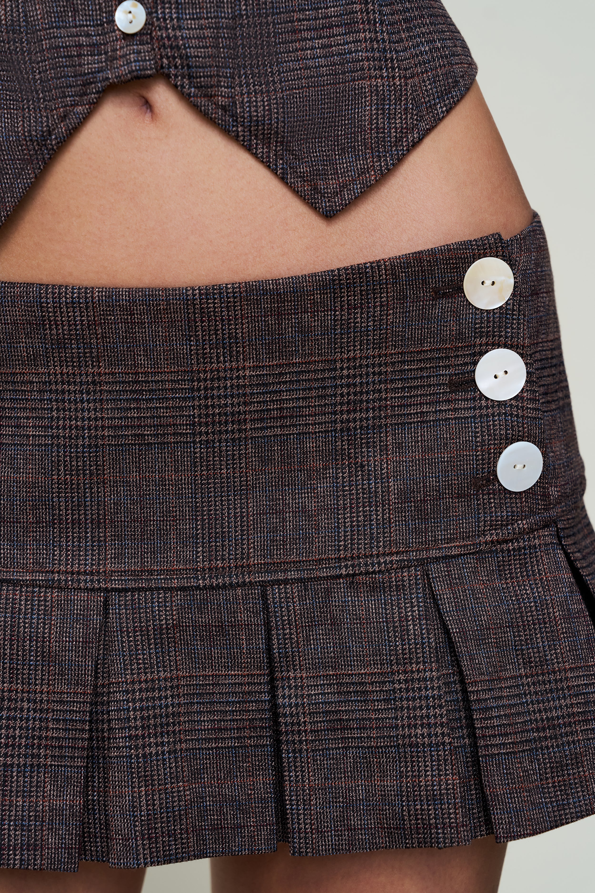 Pleated Micro Mini Skirt - Image 6