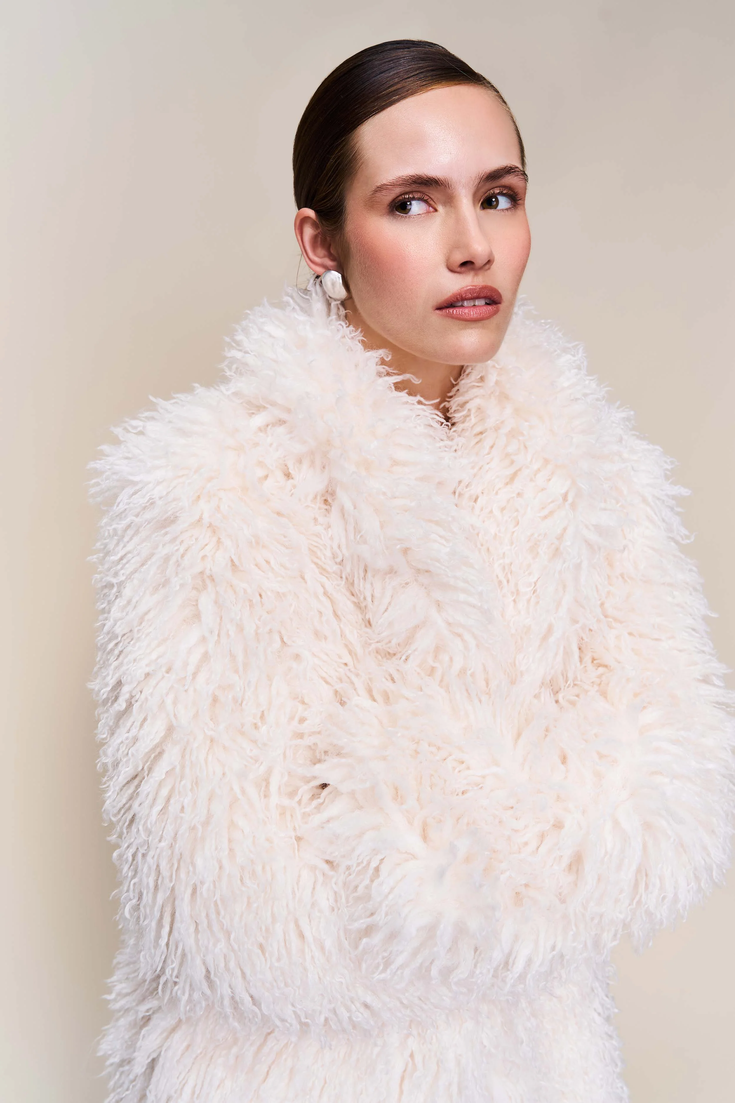 Puglia Maxi Faux Fur Coat - Image 2
