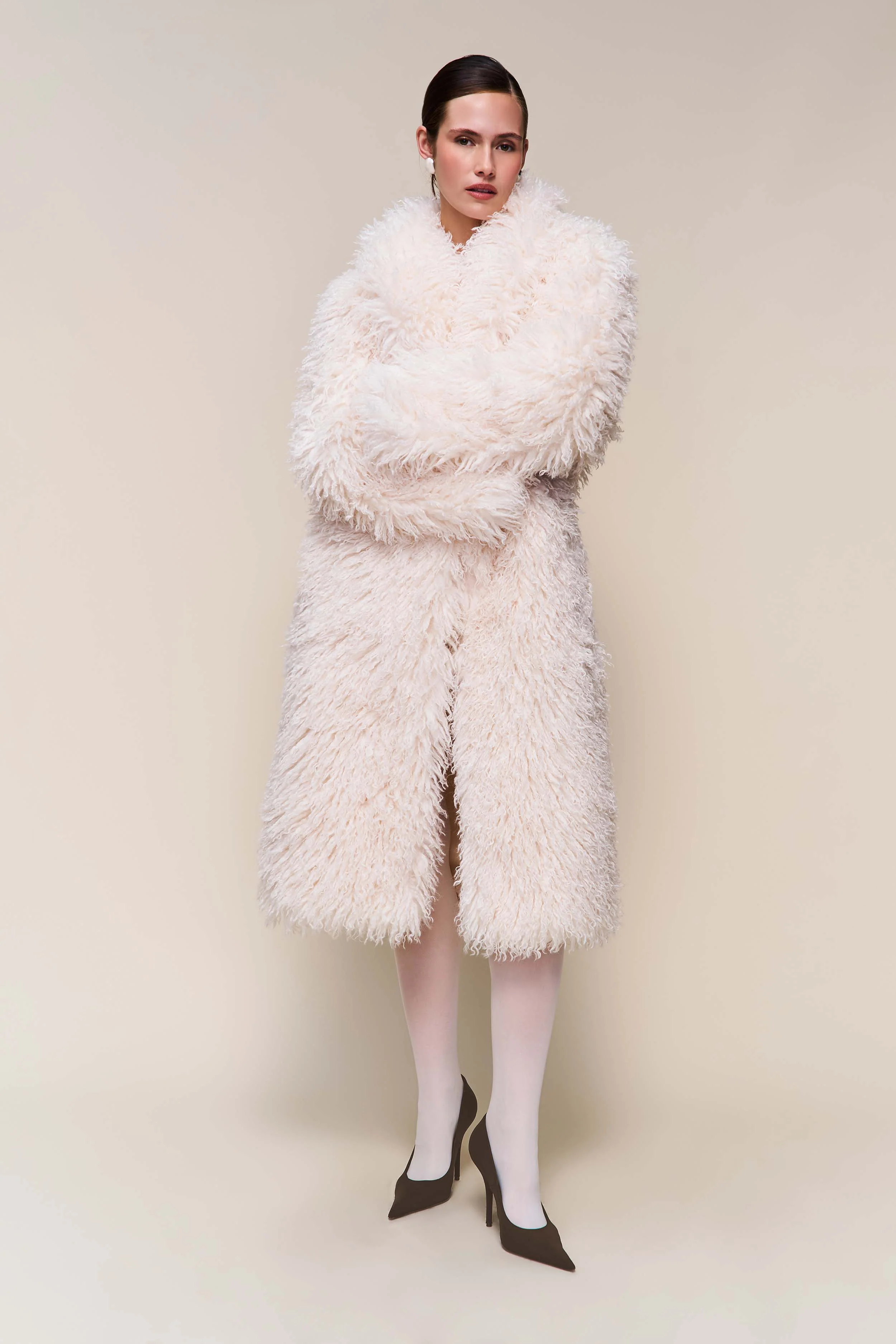 Puglia Maxi Faux Fur Coat - Image 4