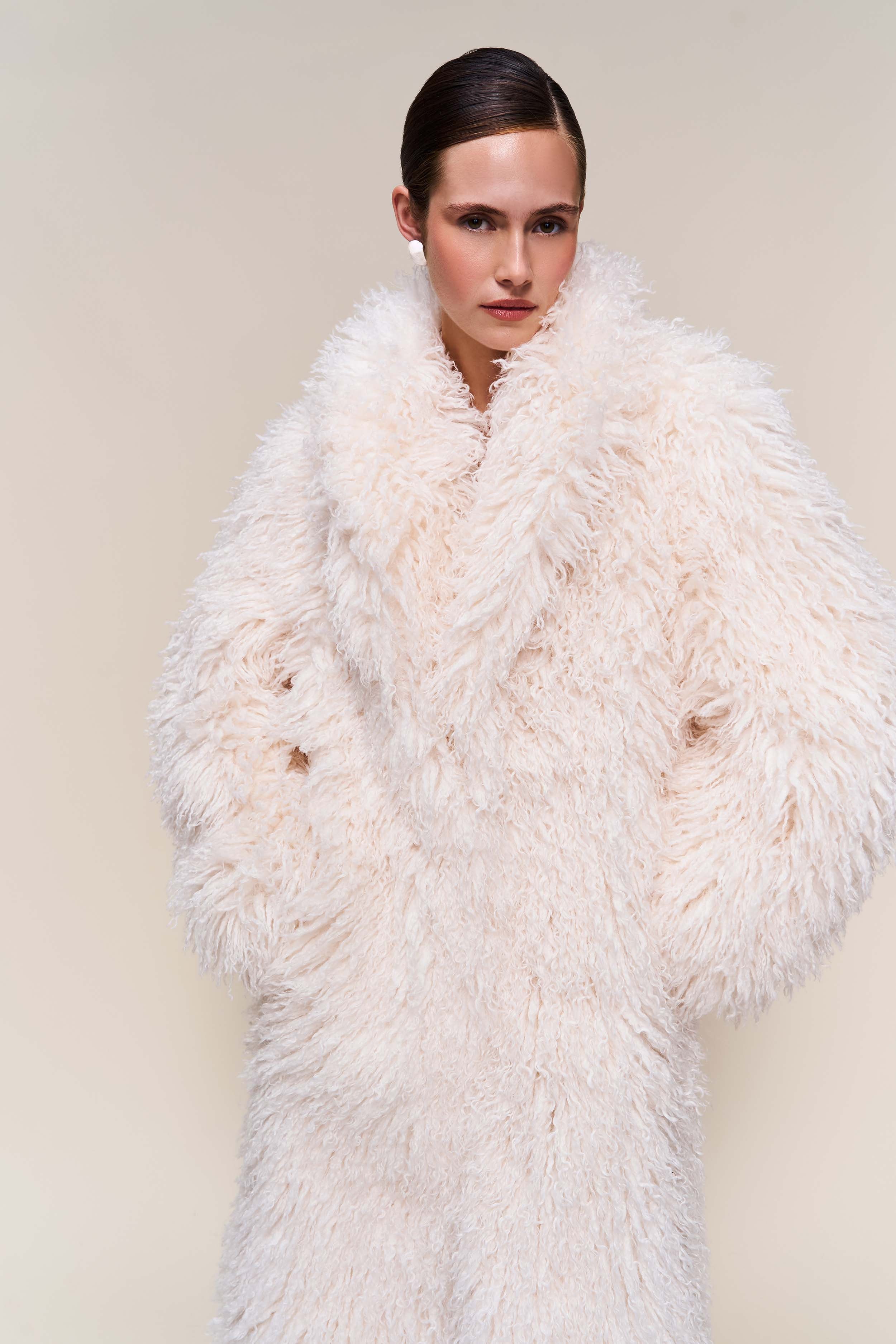 Puglia Maxi Faux Fur Coat - Image 5