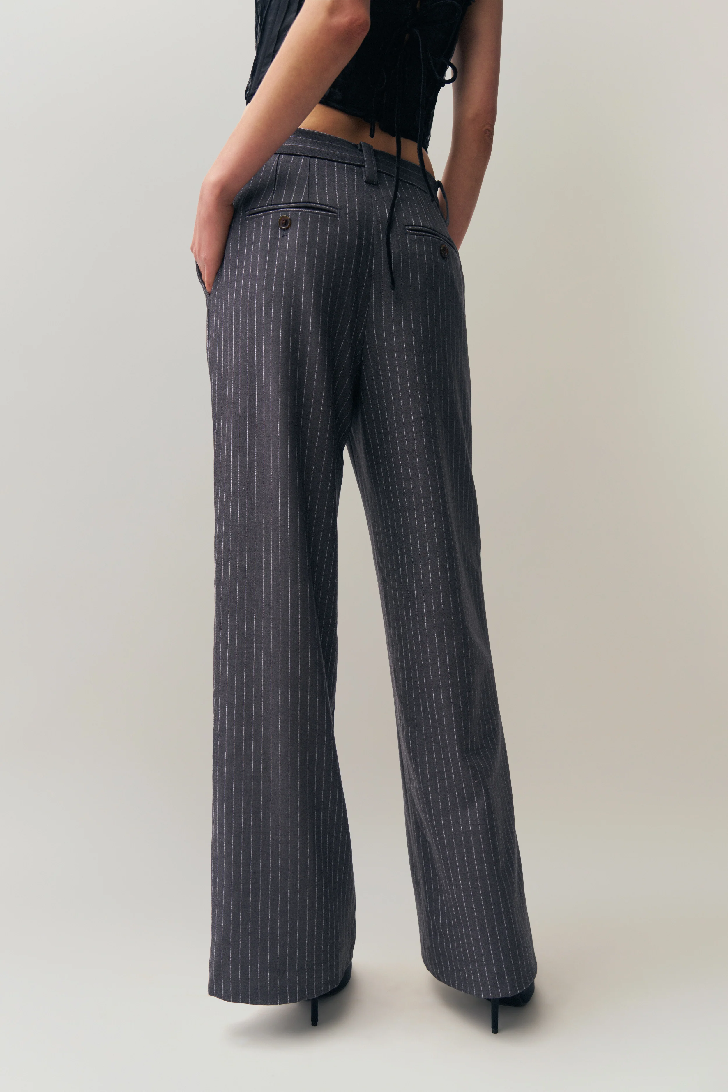 Raina Pinstripe Pant - Image 3