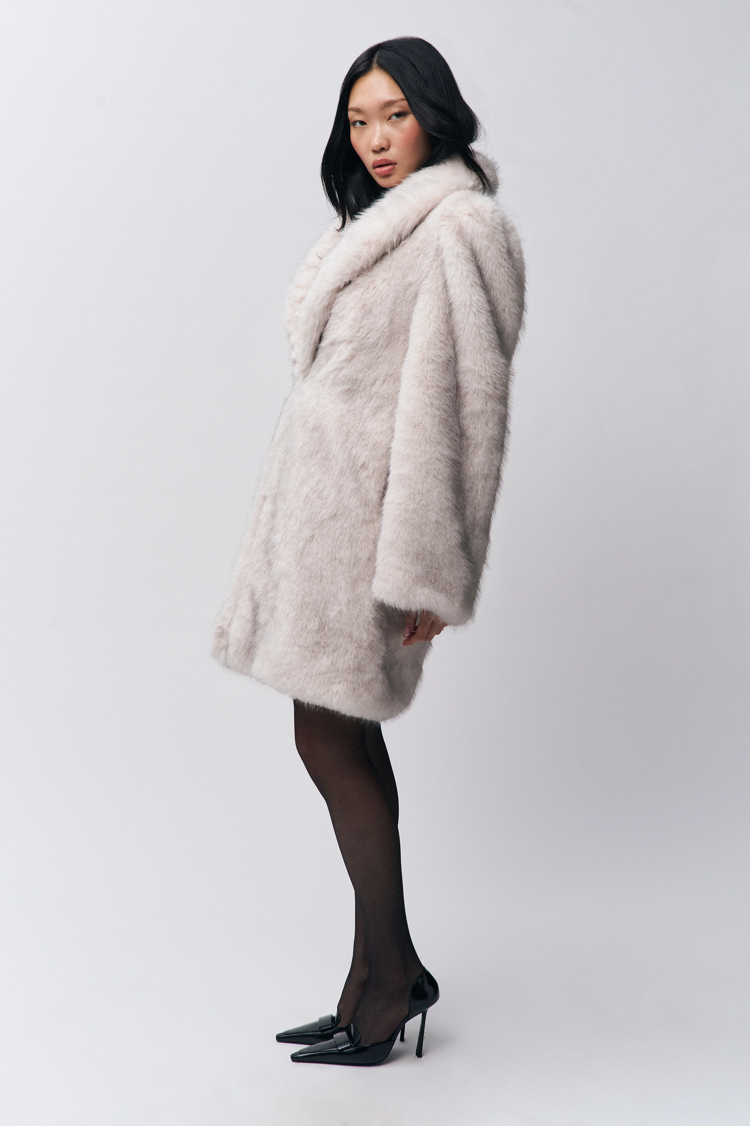 Roxie Faux Fur Coat - Image 5
