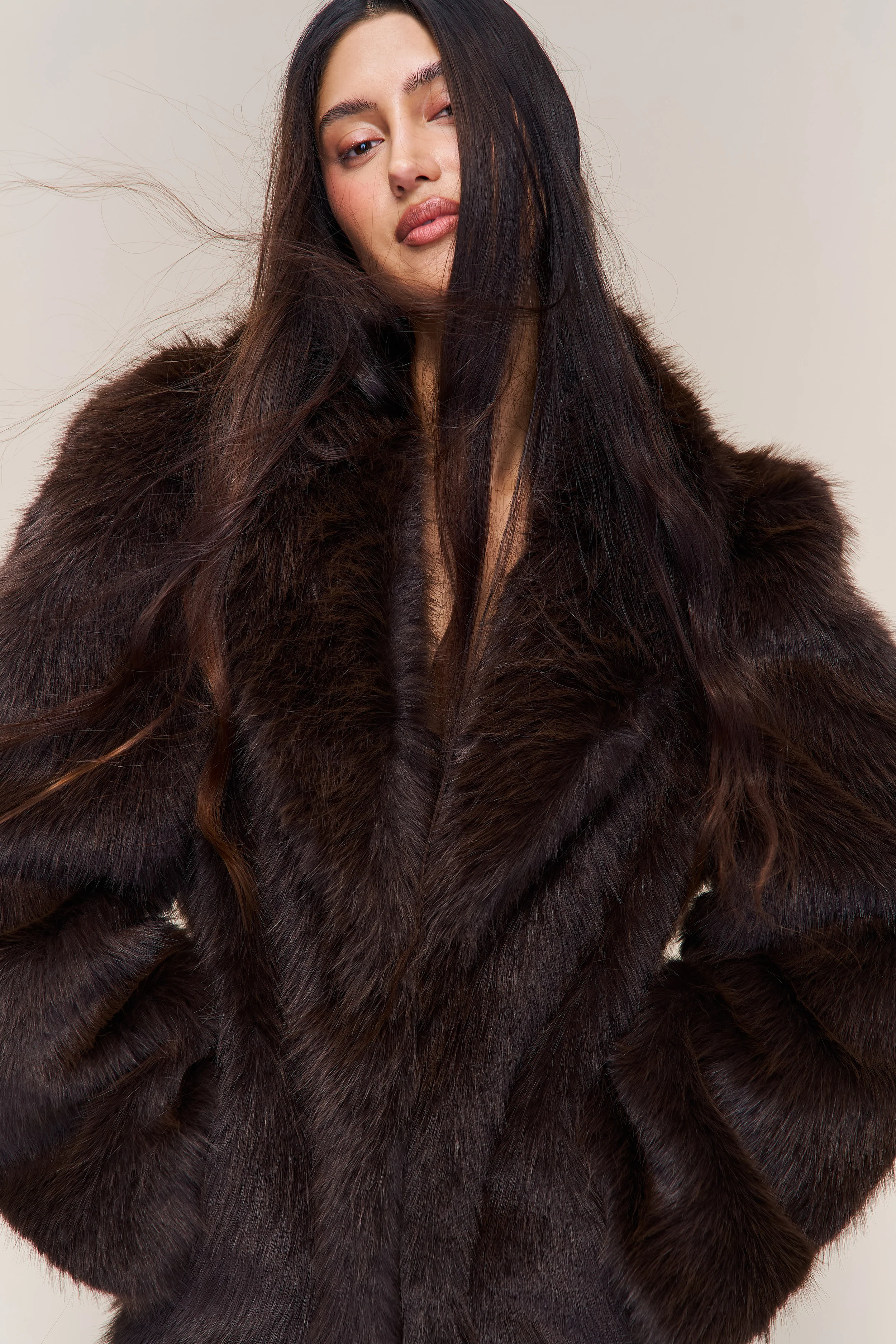 Roxie Faux Fur Coat - Image 2