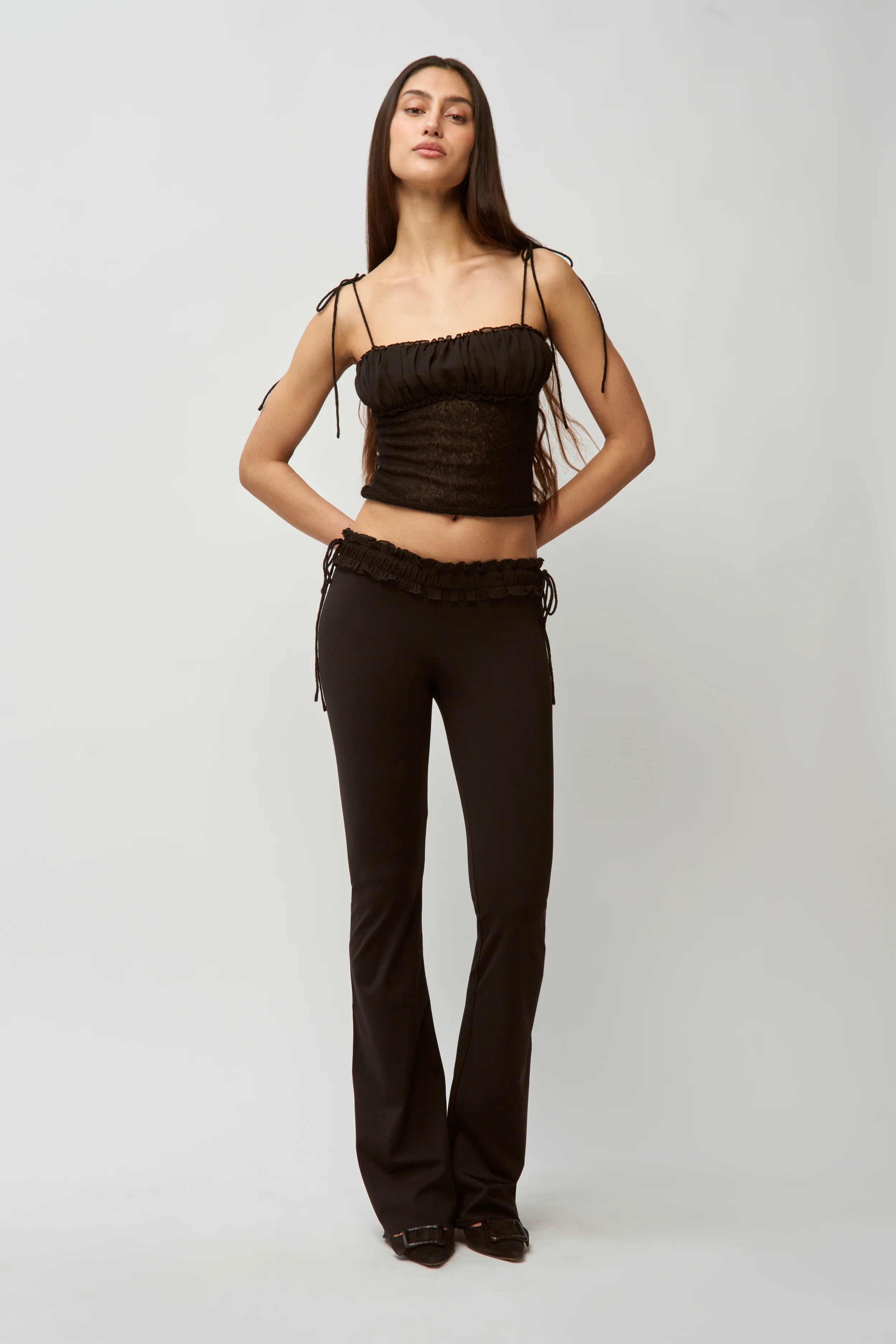 Ruched Chiffon Knit Tank - Image 3