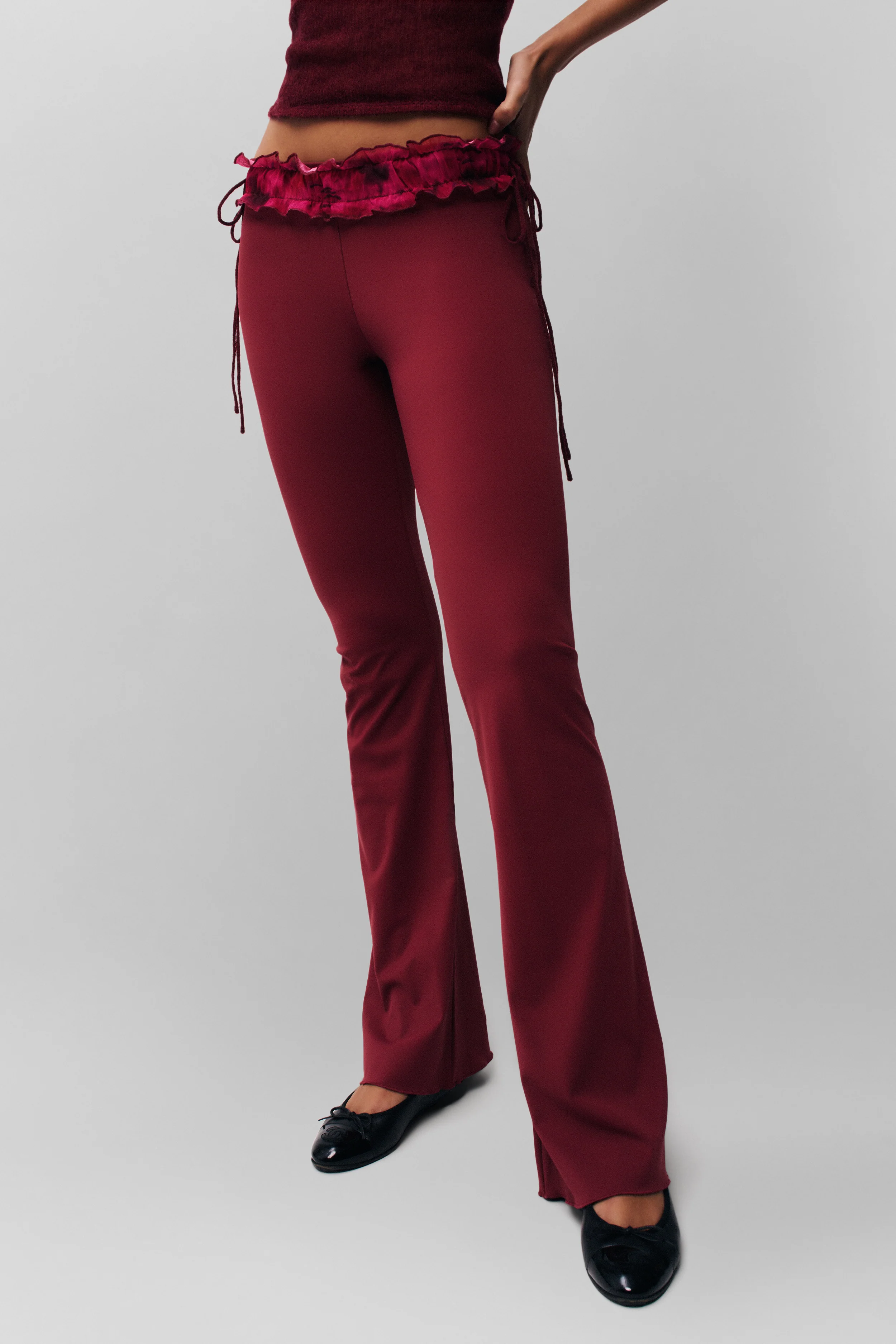 Ruched Side Tie Stretch Pant - Image 5