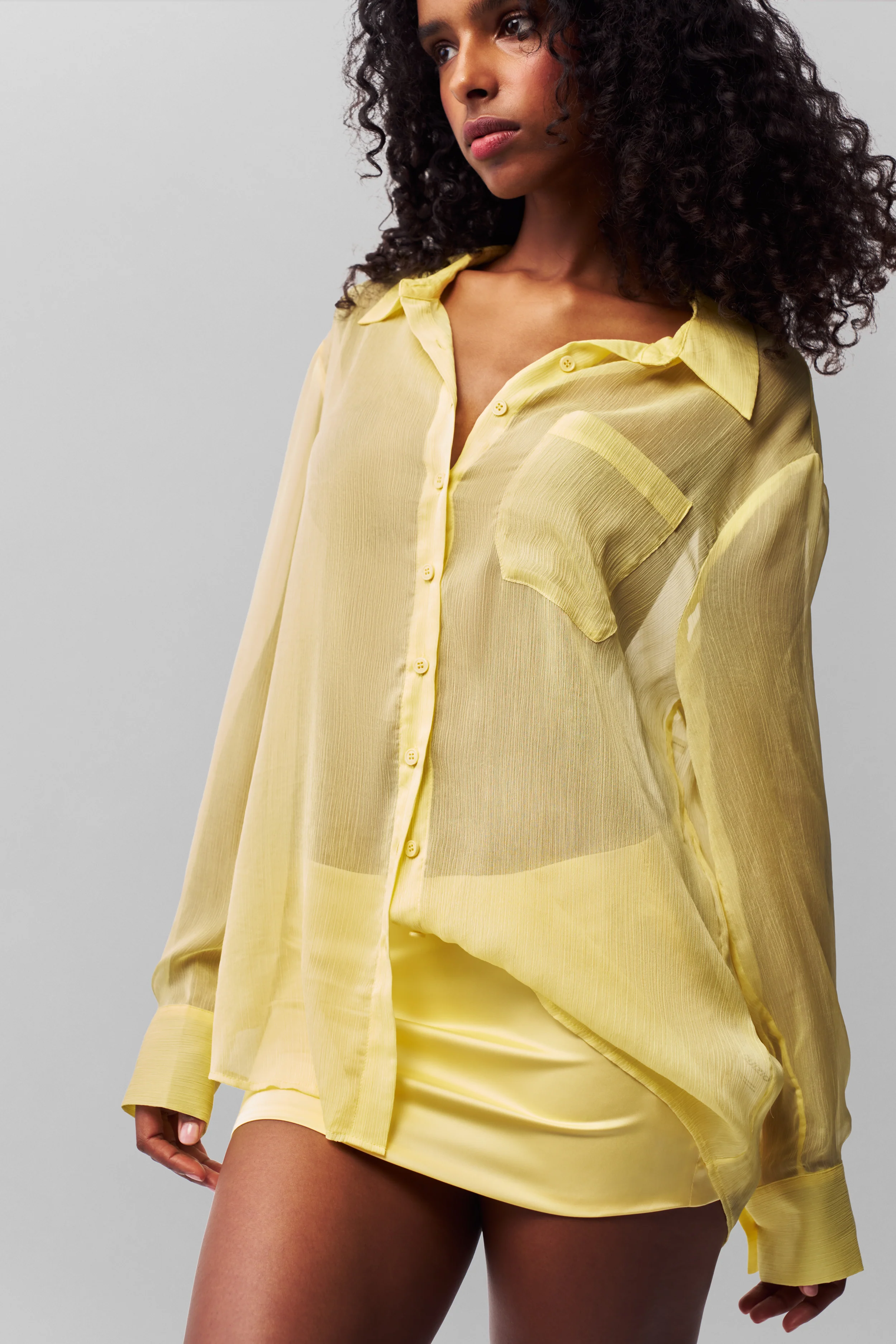Satin Mini Skirt - Image 4