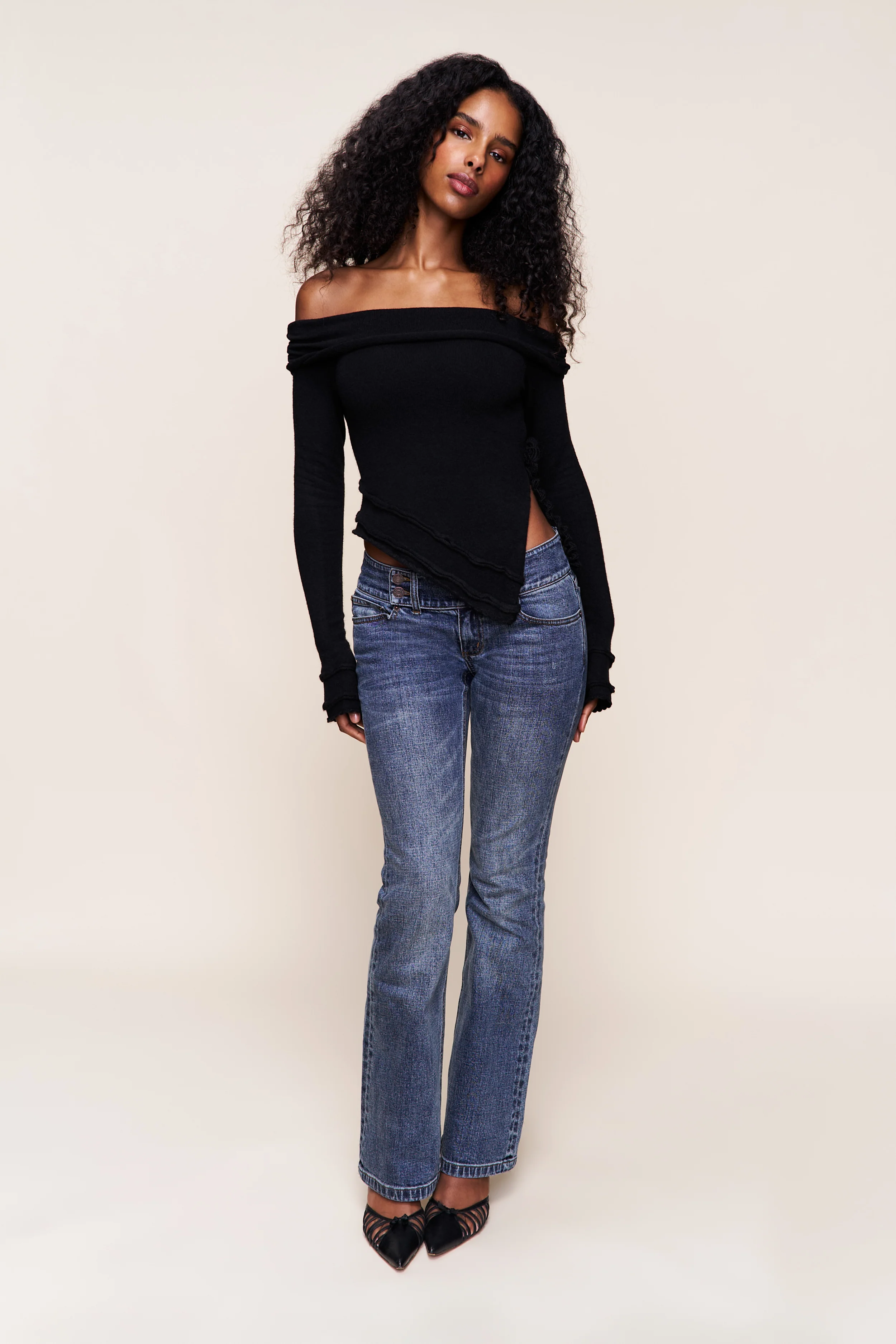 Soler Fold Over Knit Top - Image 4